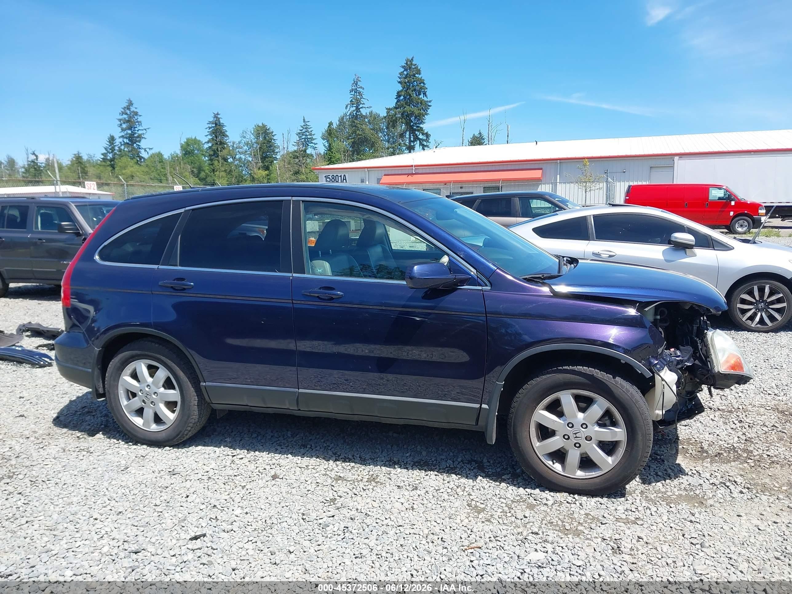 2009 Honda Cr-v Ex-l Dark Blue vin: 5J6RE48739L814862