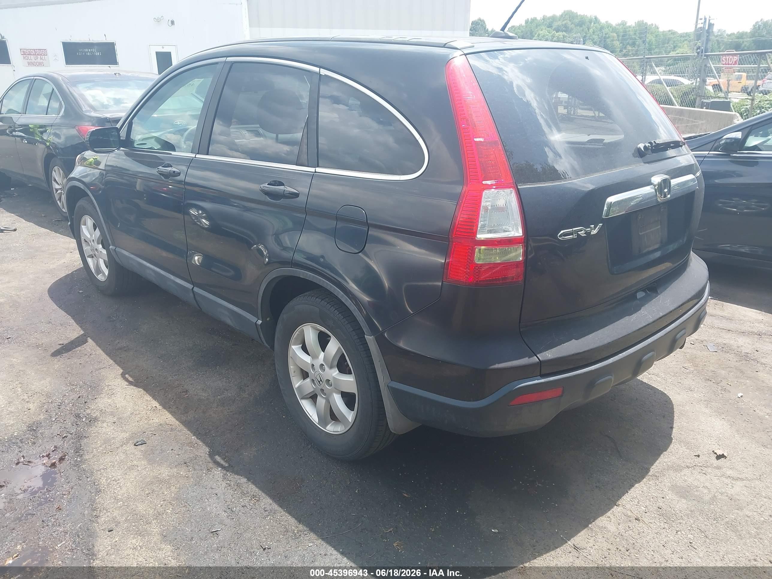 2007 Honda Cr-v Ex-l Black vin: 5J6RE48747L000085