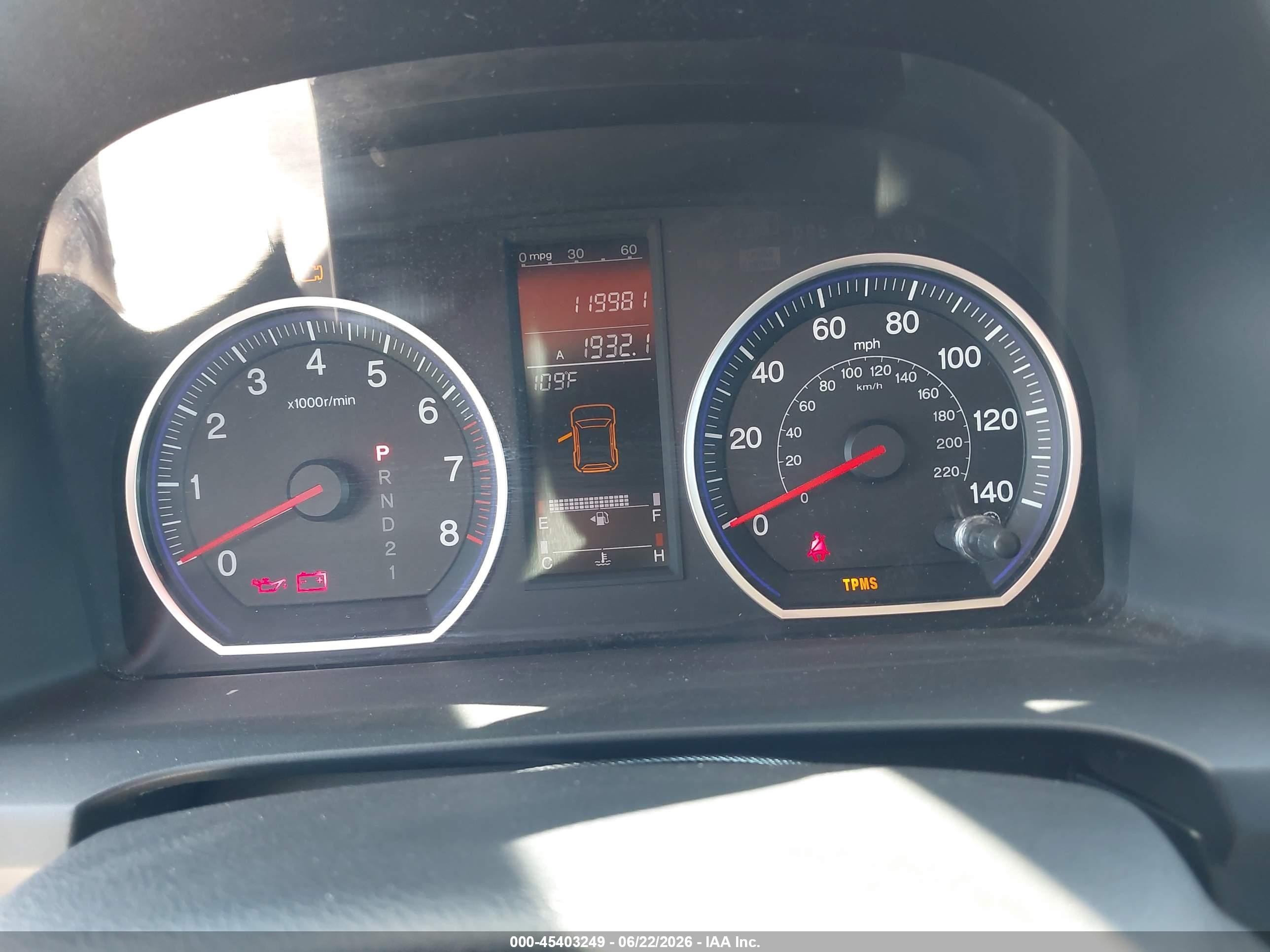 2007 Honda Cr-v Ex-l Красный vin: 5J6RE48747L001799