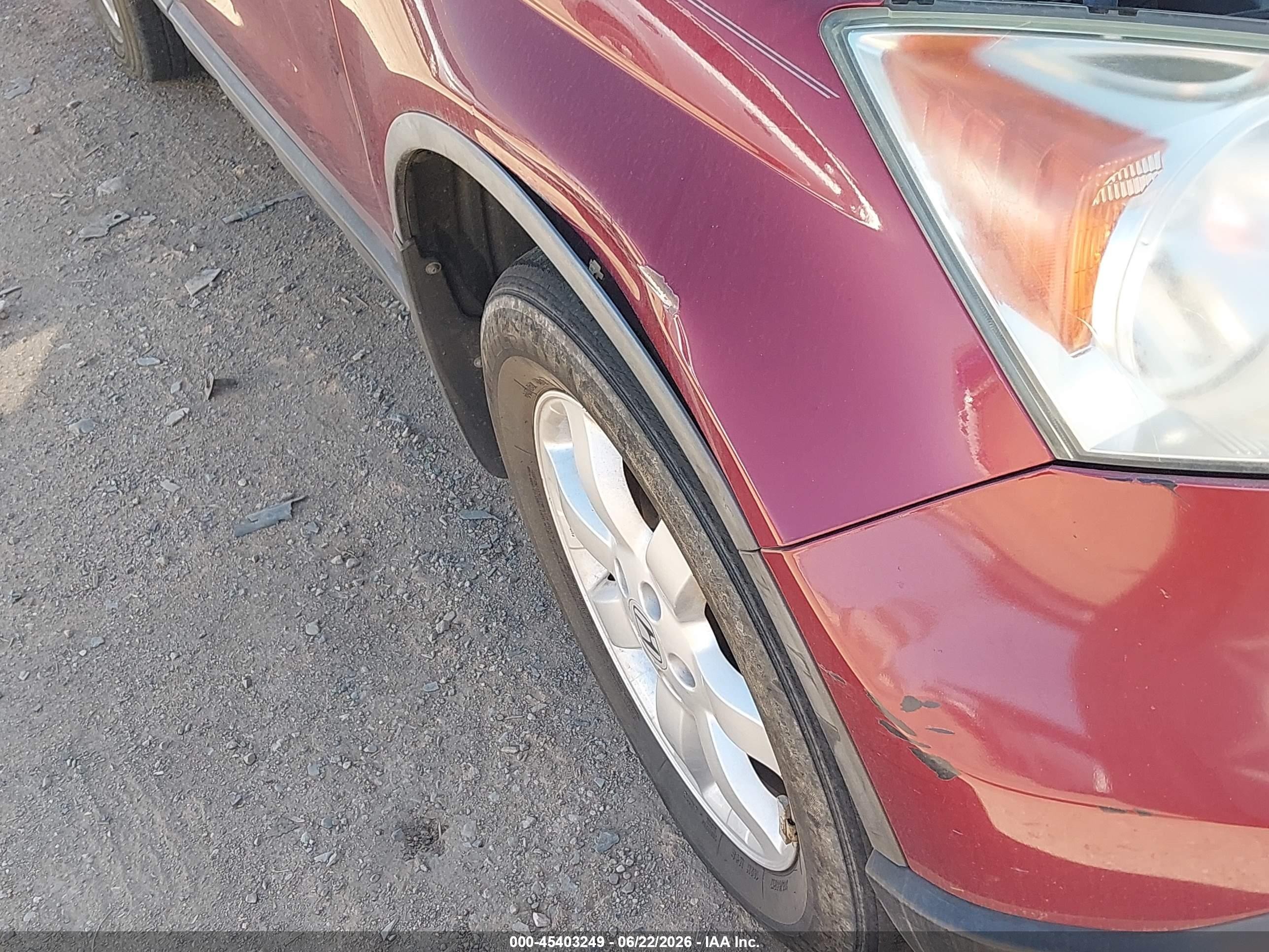2007 Honda Cr-v Ex-l Красный vin: 5J6RE48747L001799