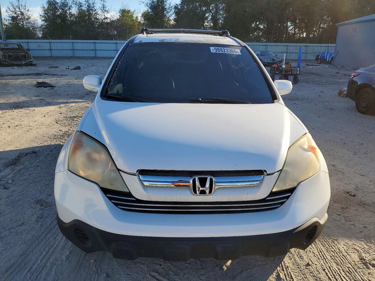 2007 Honda Cr-v Exl White vin: 5J6RE48747L018988
