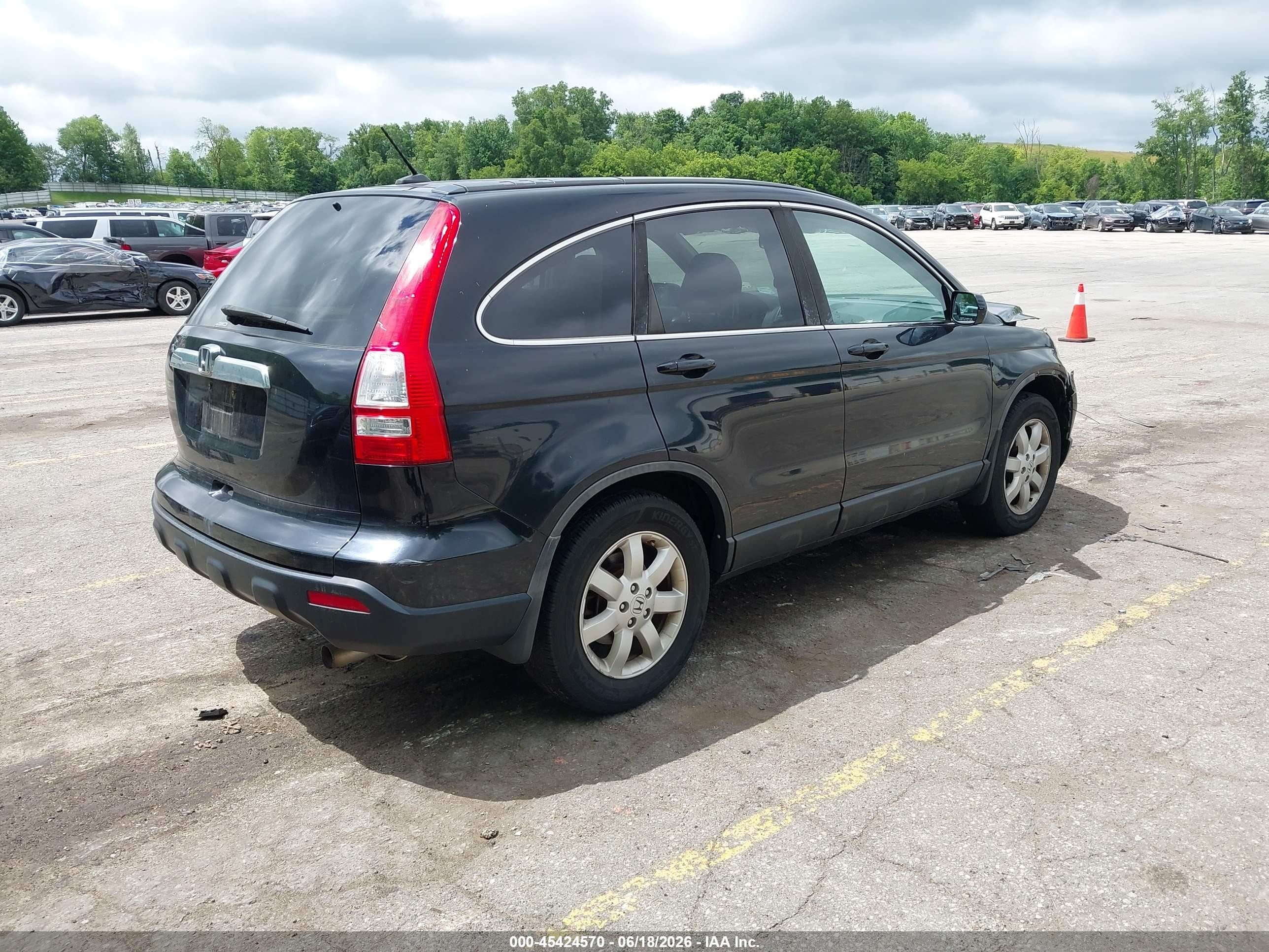 2008 Honda Cr-v Ex-l Черный vin: 5J6RE48748L033976
