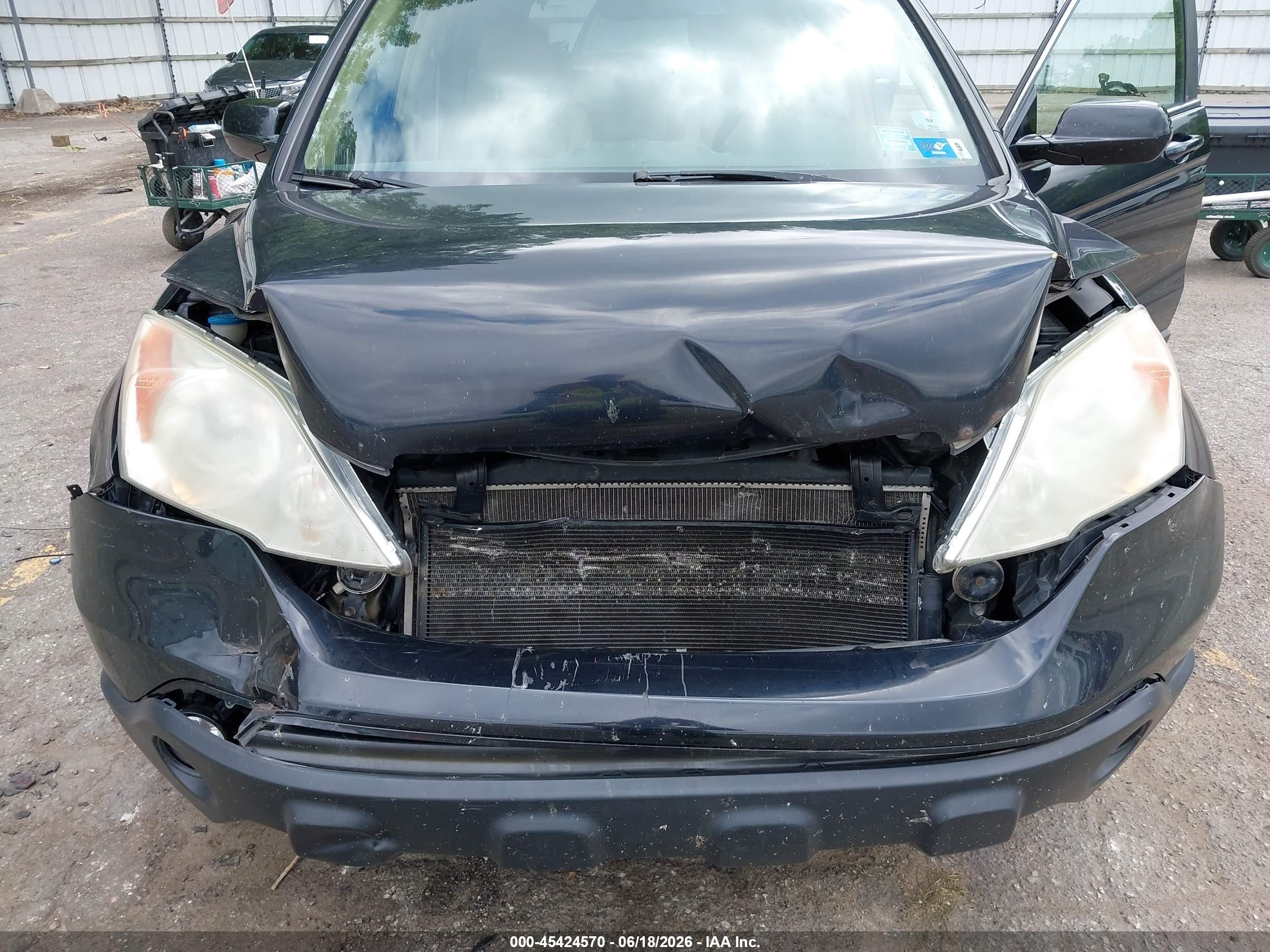 2008 Honda Cr-v Ex-l Черный vin: 5J6RE48748L033976
