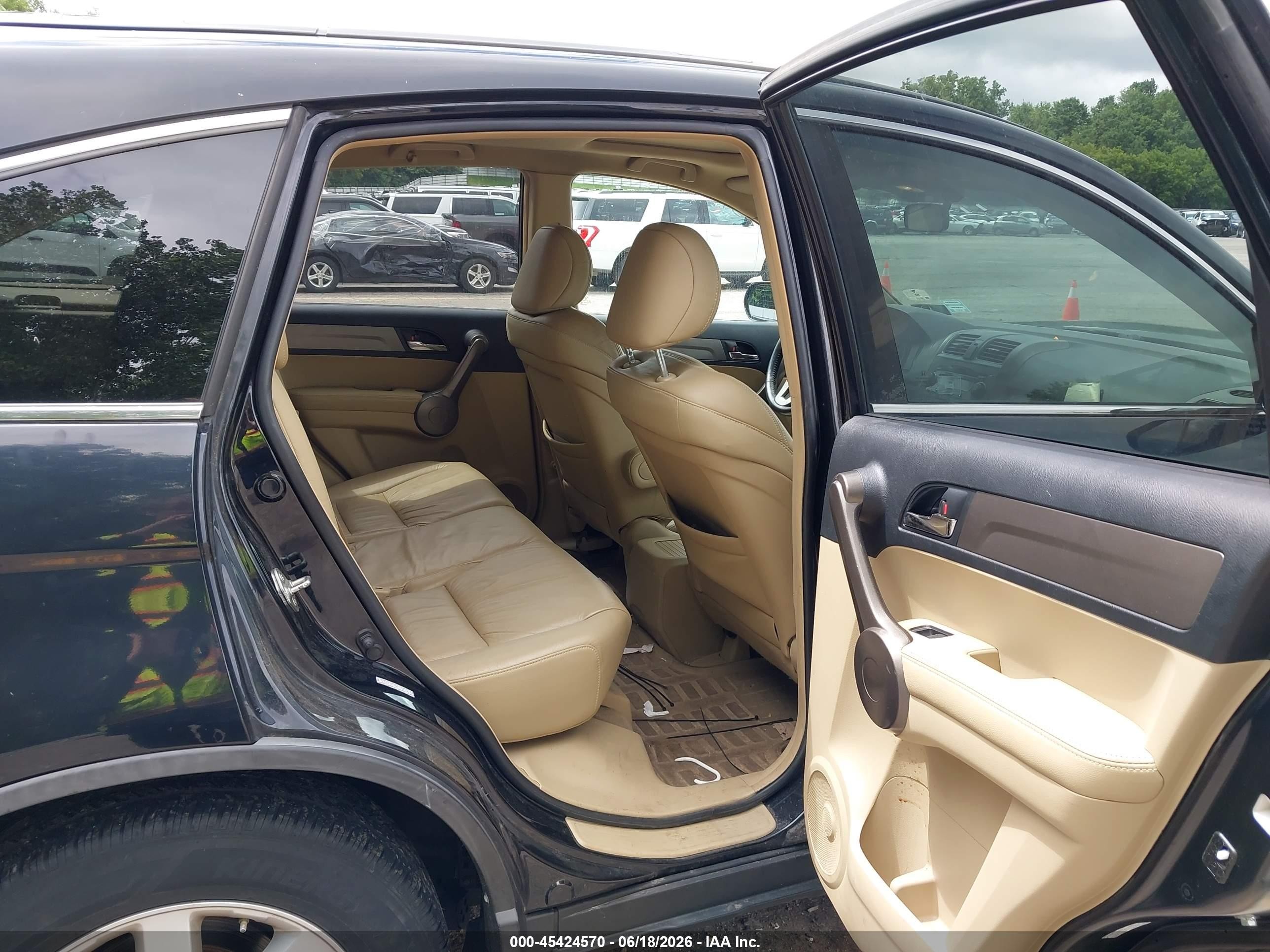 2008 Honda Cr-v Ex-l Черный vin: 5J6RE48748L033976