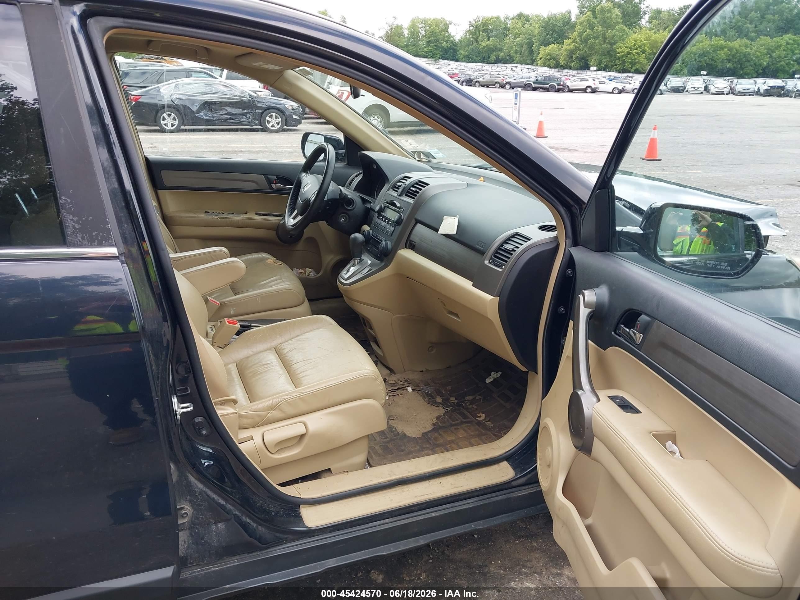 2008 Honda Cr-v Ex-l Черный vin: 5J6RE48748L033976