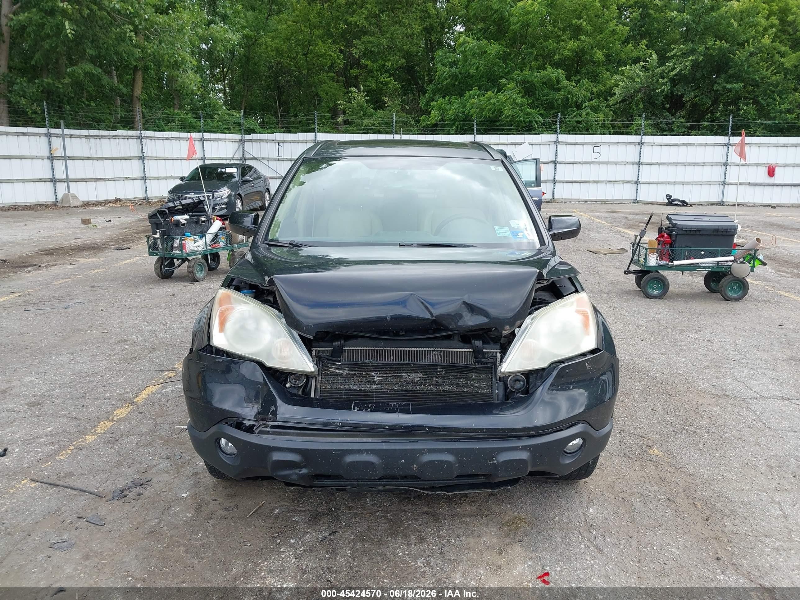 2008 Honda Cr-v Ex-l Черный vin: 5J6RE48748L033976