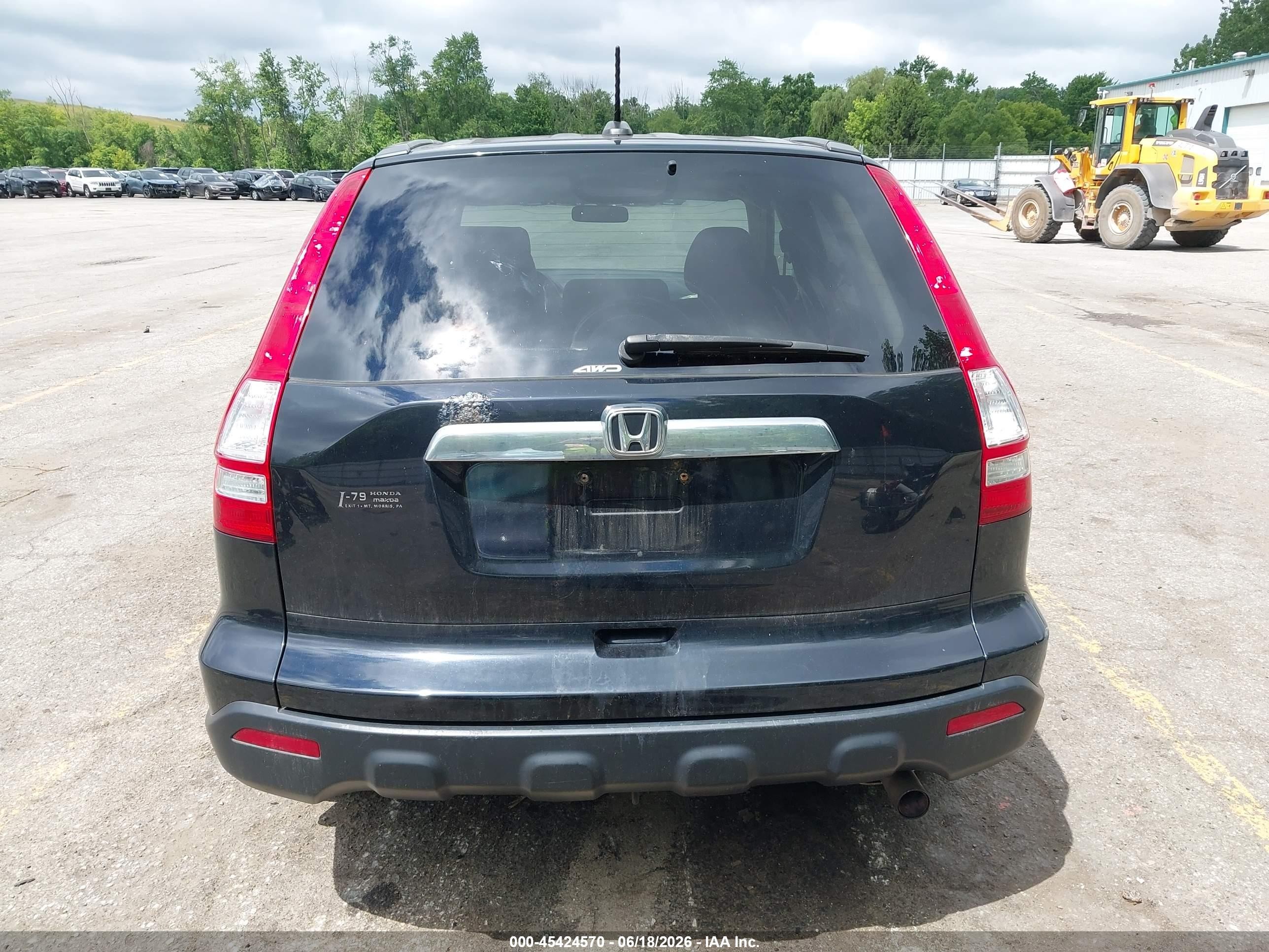 2008 Honda Cr-v Ex-l Черный vin: 5J6RE48748L033976