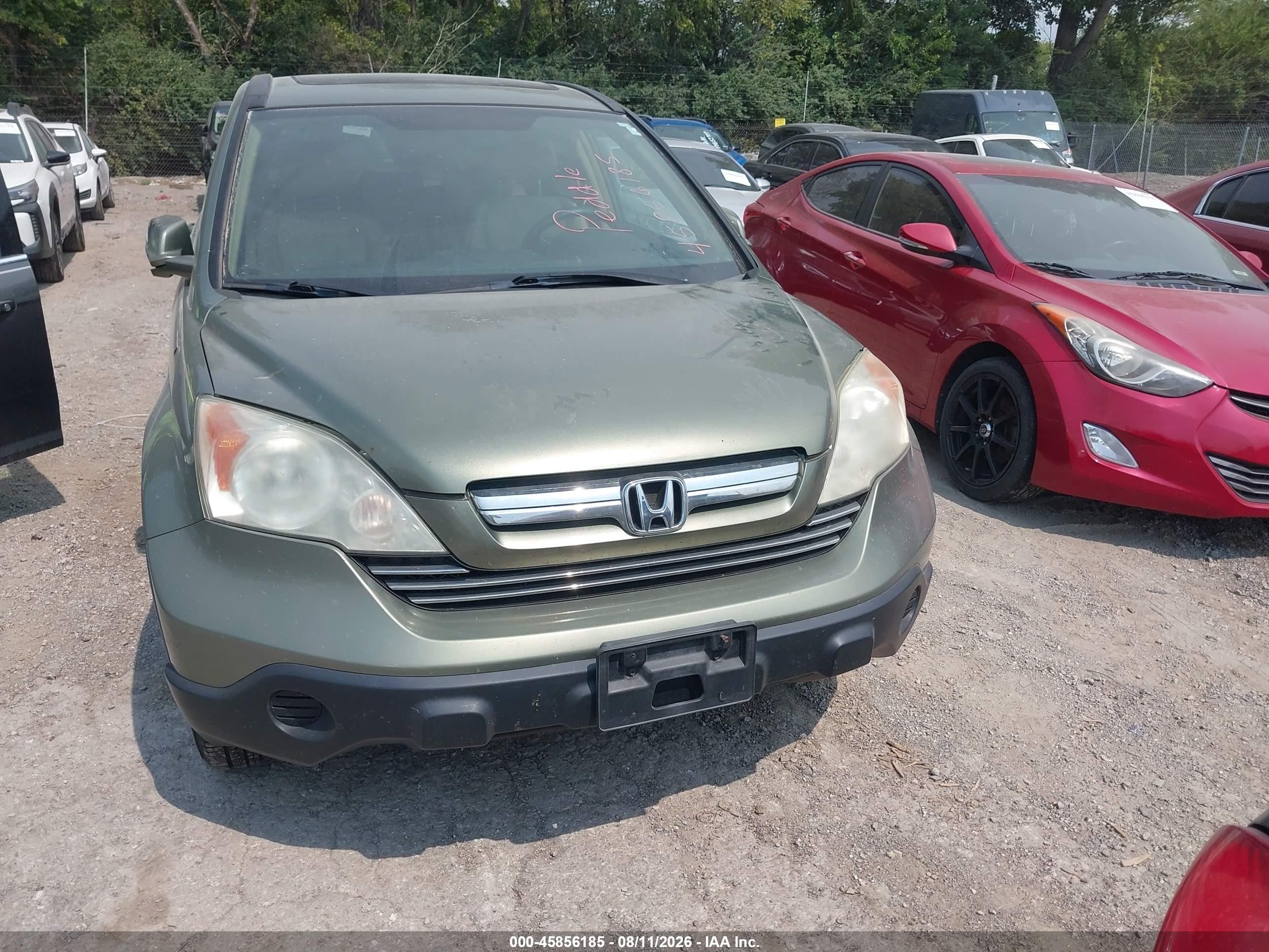 2009 Honda Cr-v Exl Green vin: 5J6RE48749L000896