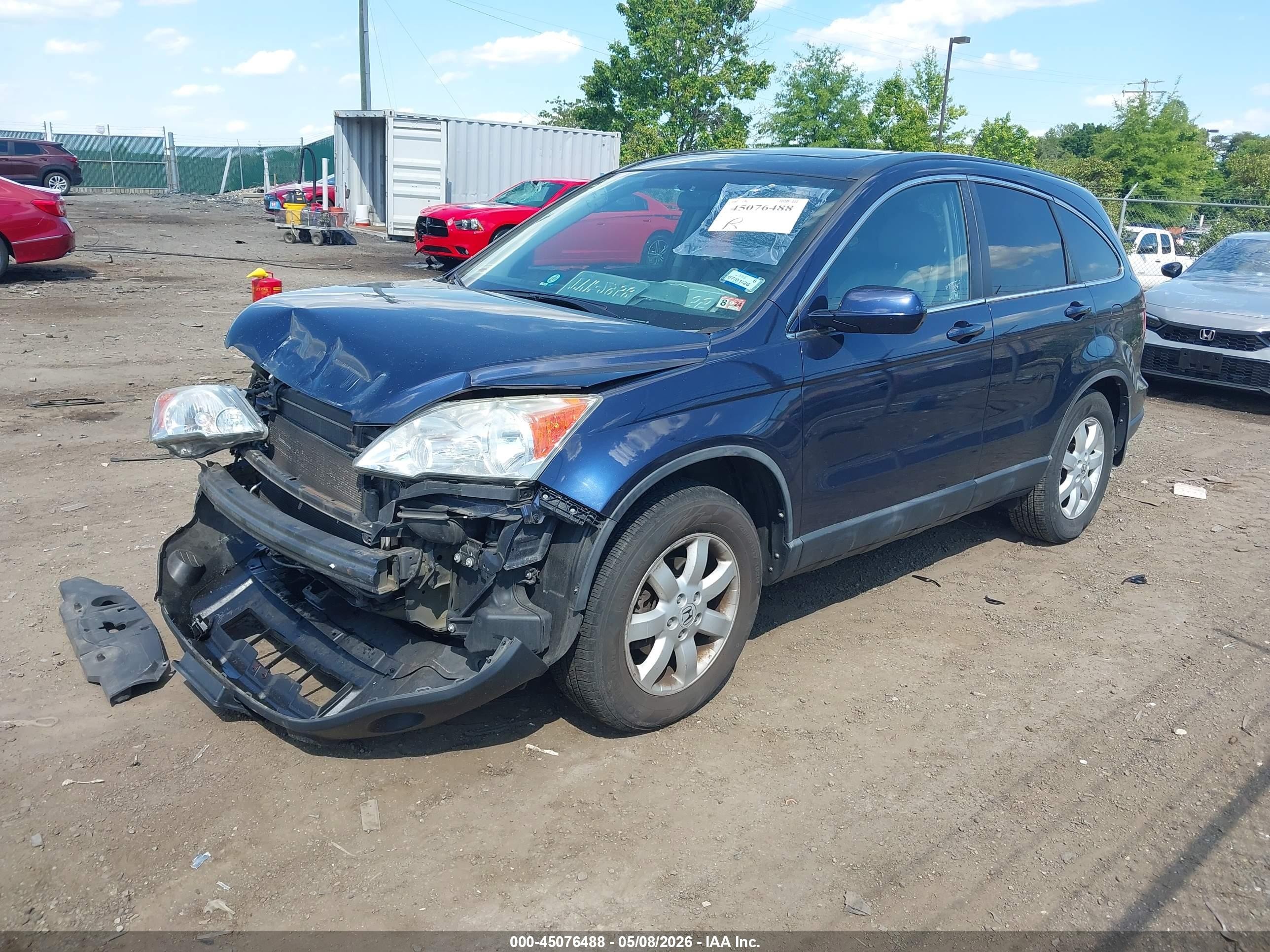 2009 Honda Cr-v Ex-l Black vin: 5J6RE48749L004608