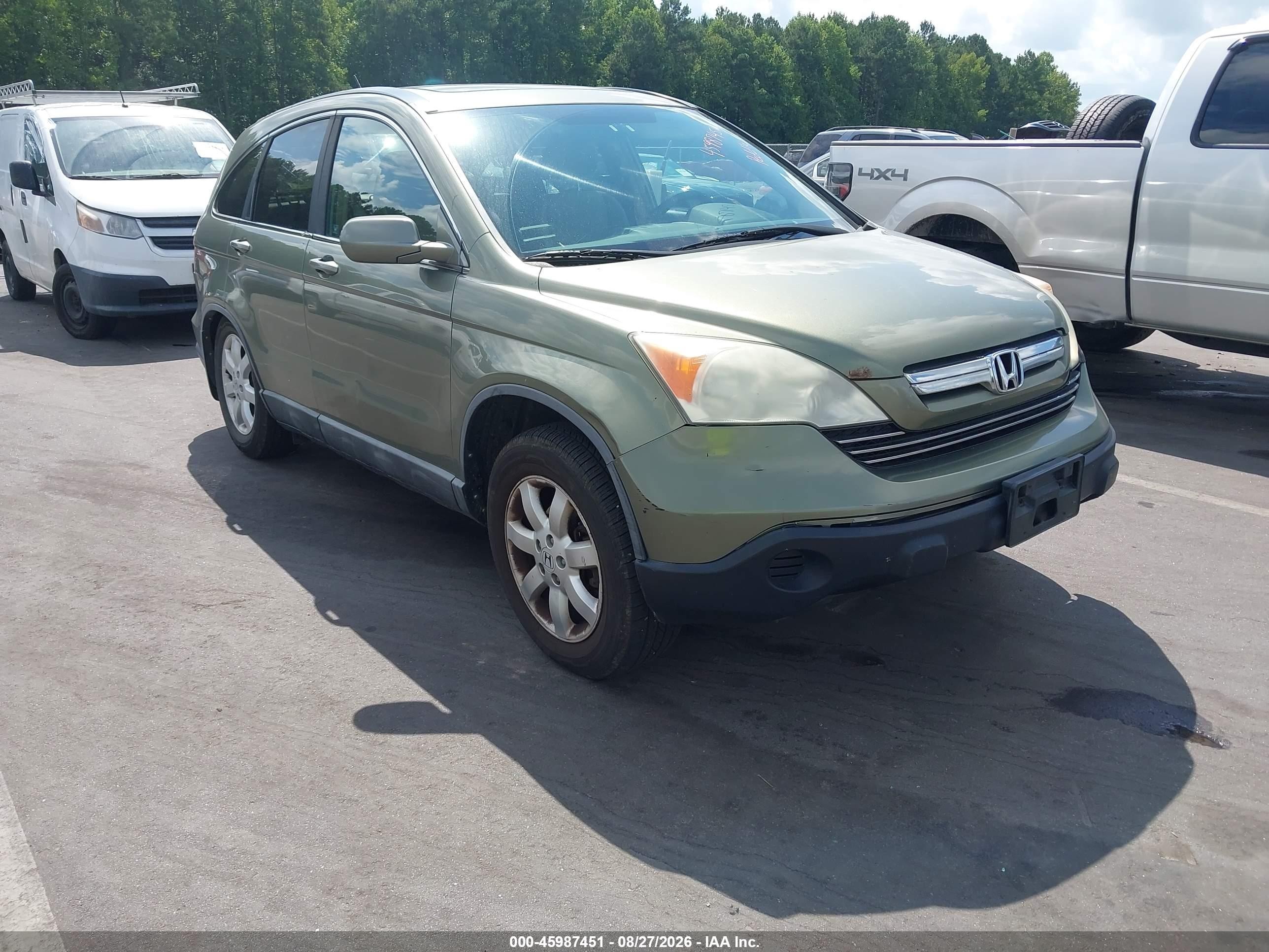 2009 Honda Cr-v Ex-l Green vin: 5J6RE48749L019447