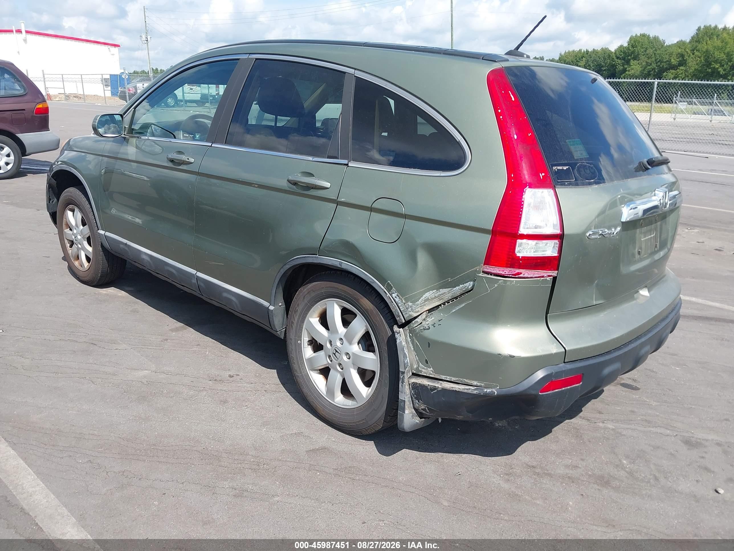 2009 Honda Cr-v Ex-l Green vin: 5J6RE48749L019447