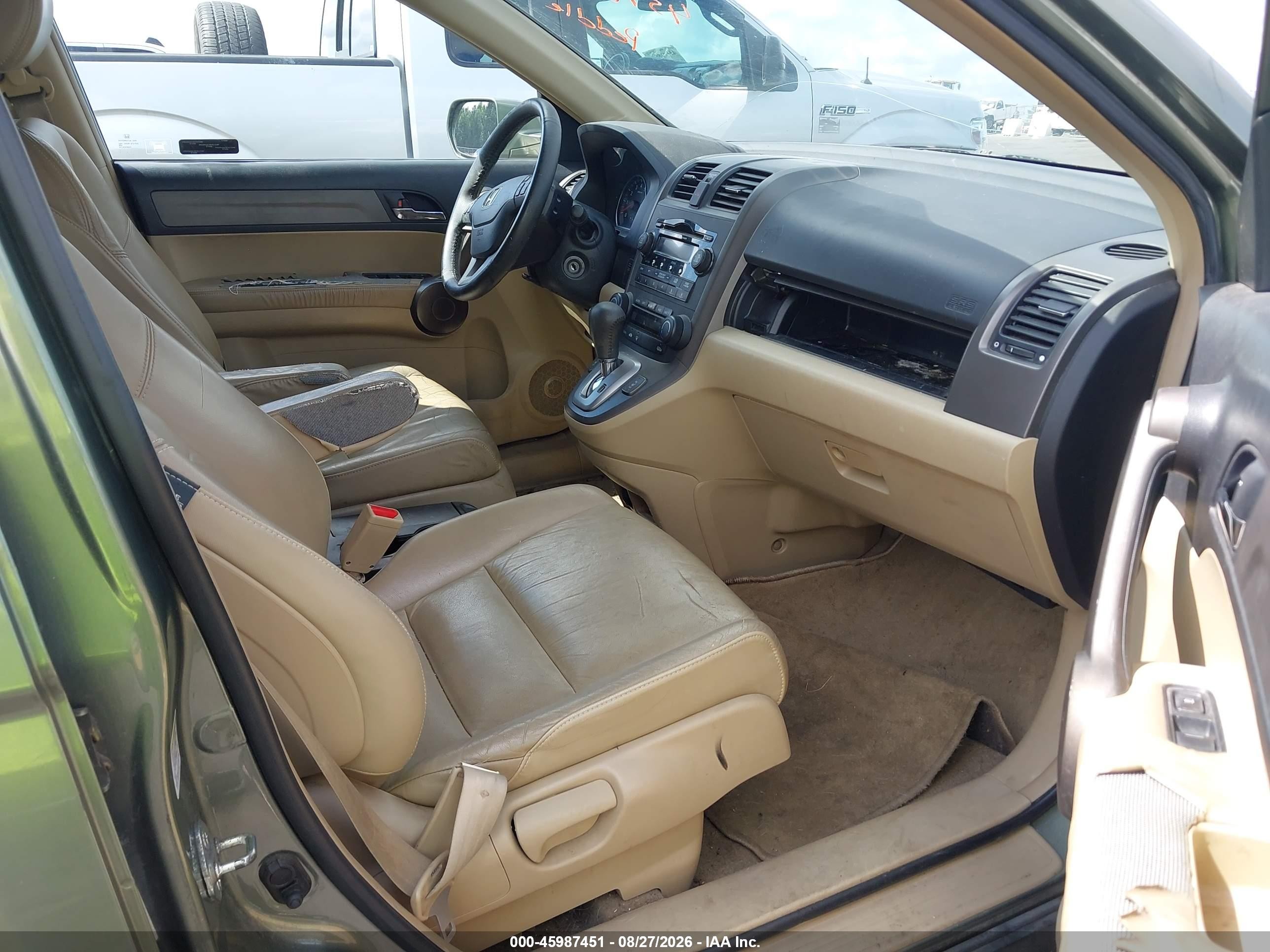 2009 Honda Cr-v Ex-l Green vin: 5J6RE48749L019447