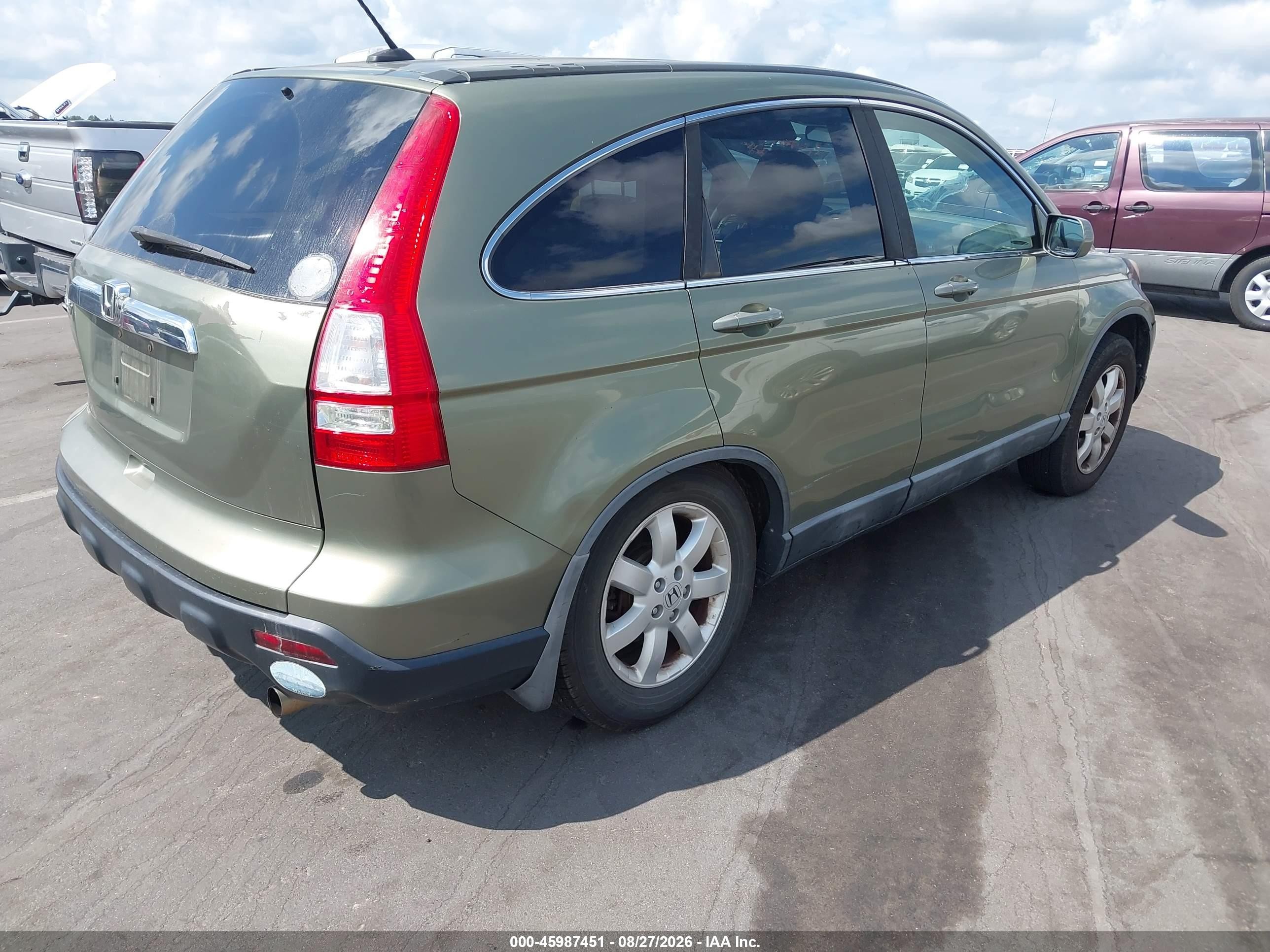 2009 Honda Cr-v Ex-l Green vin: 5J6RE48749L019447