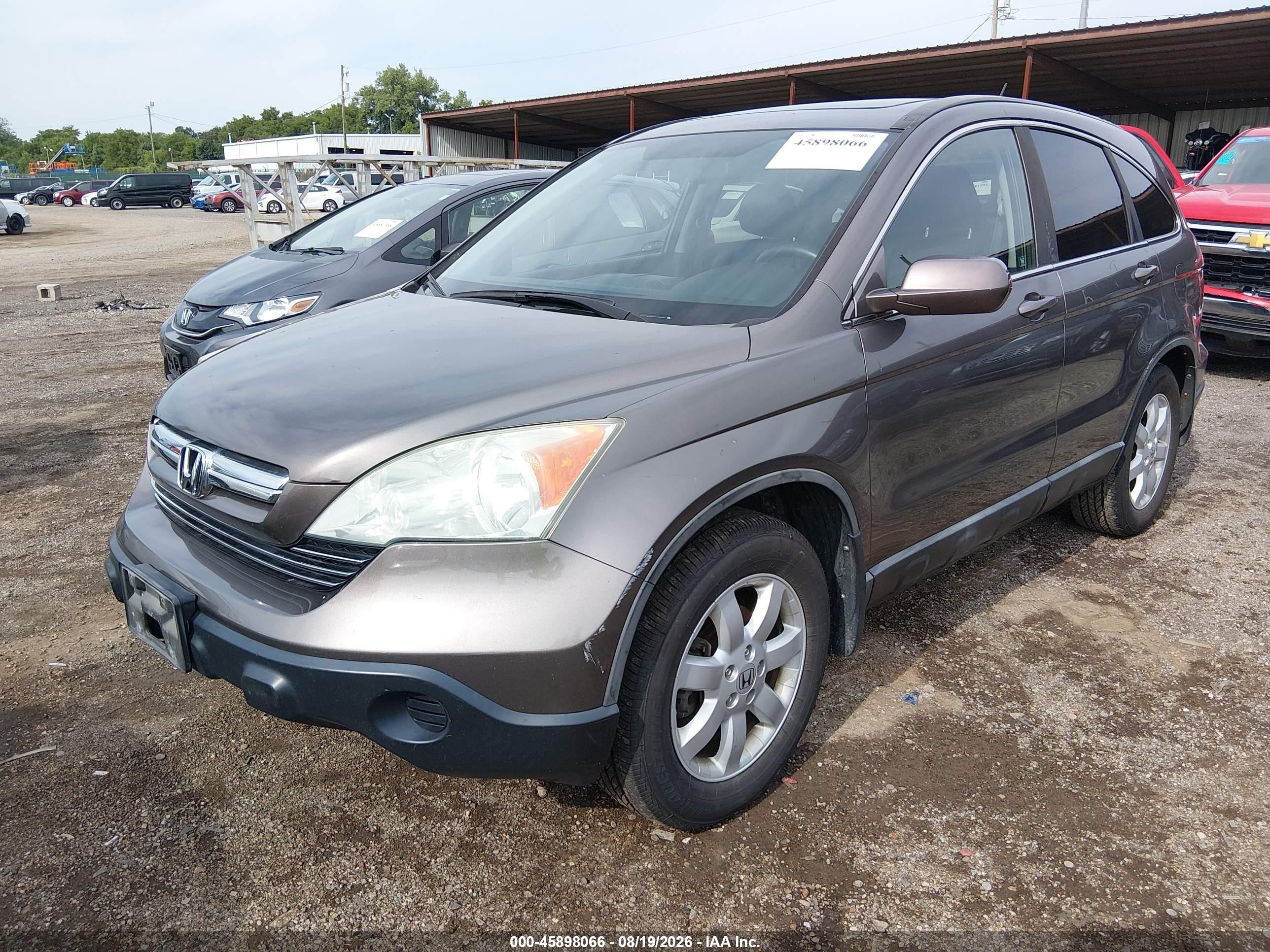 2009 Honda Cr-v Ex-l Brown vin: 5J6RE48749L022204