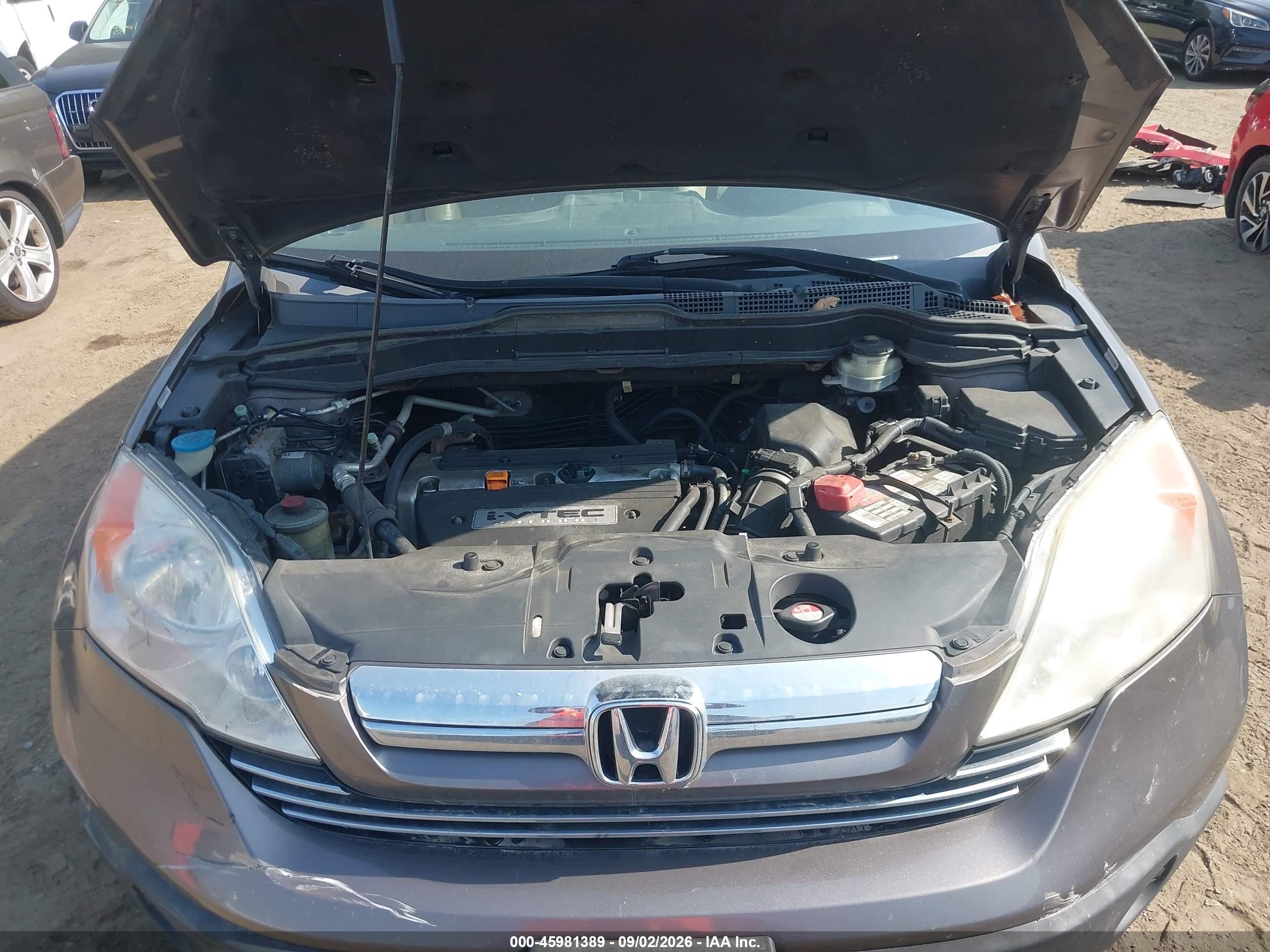 2009 Honda Cr-v Ex-l Серый vin: 5J6RE48749L051573