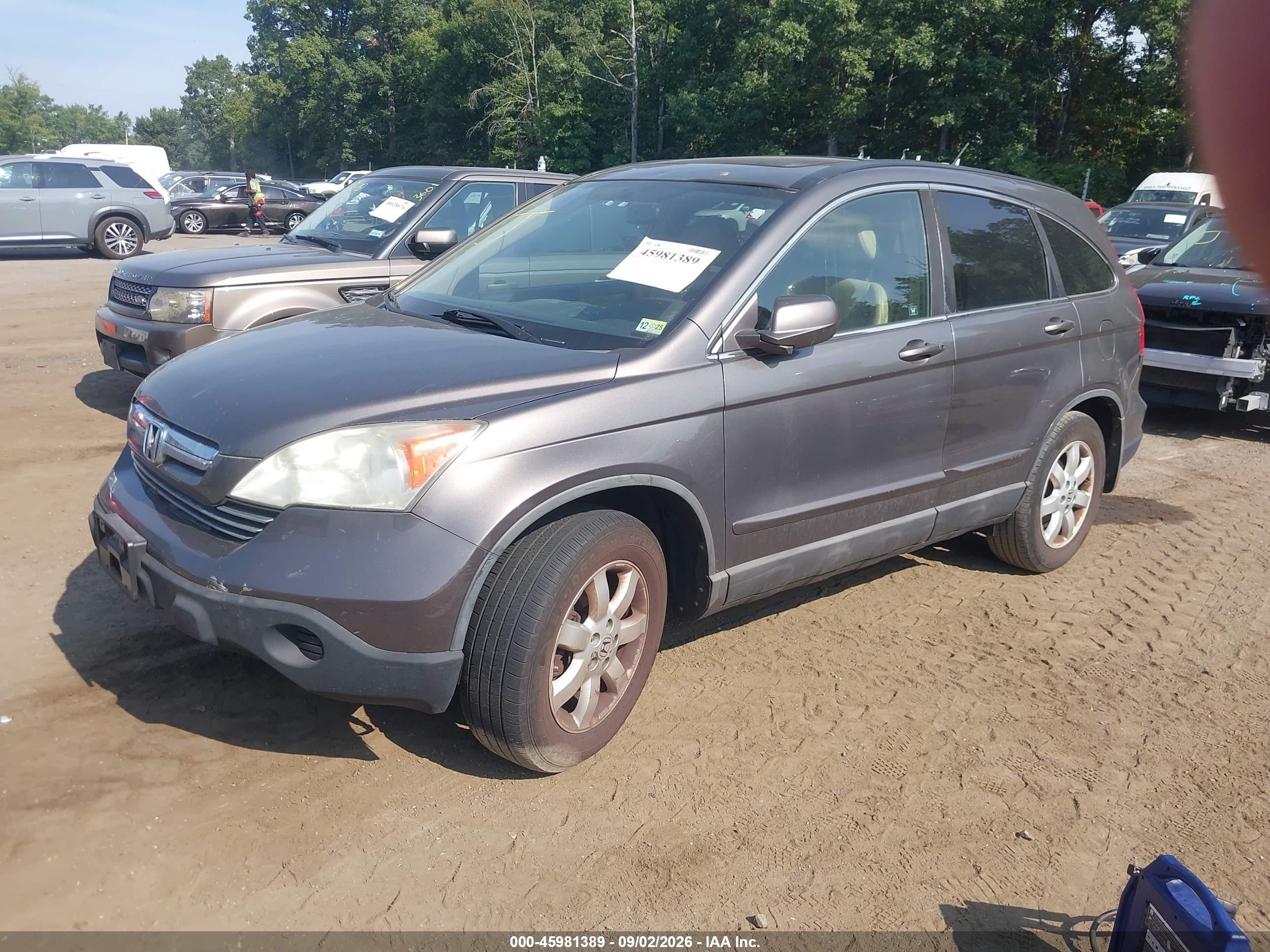 2009 Honda Cr-v Ex-l Серый vin: 5J6RE48749L051573