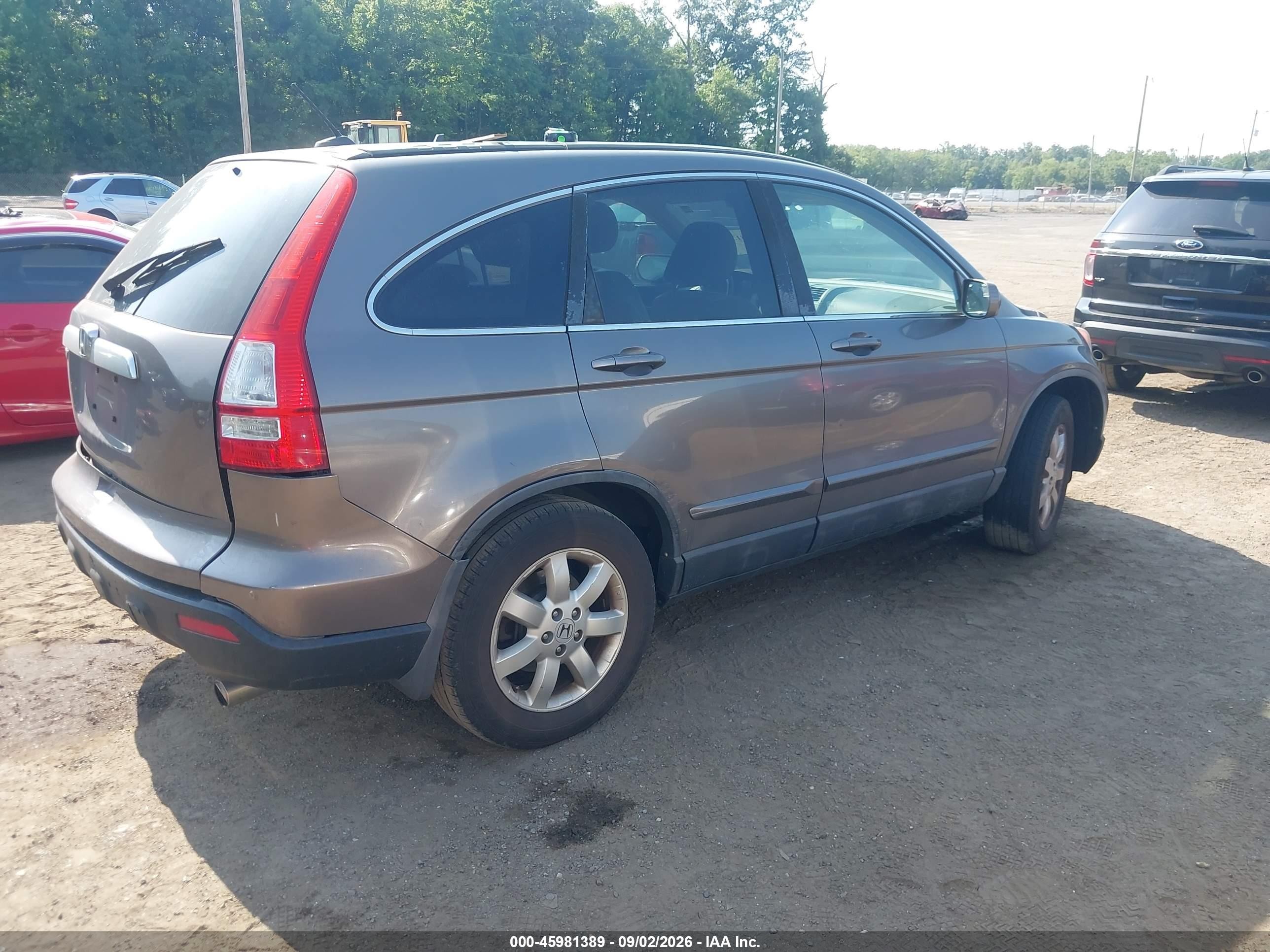 2009 Honda Cr-v Ex-l Серый vin: 5J6RE48749L051573