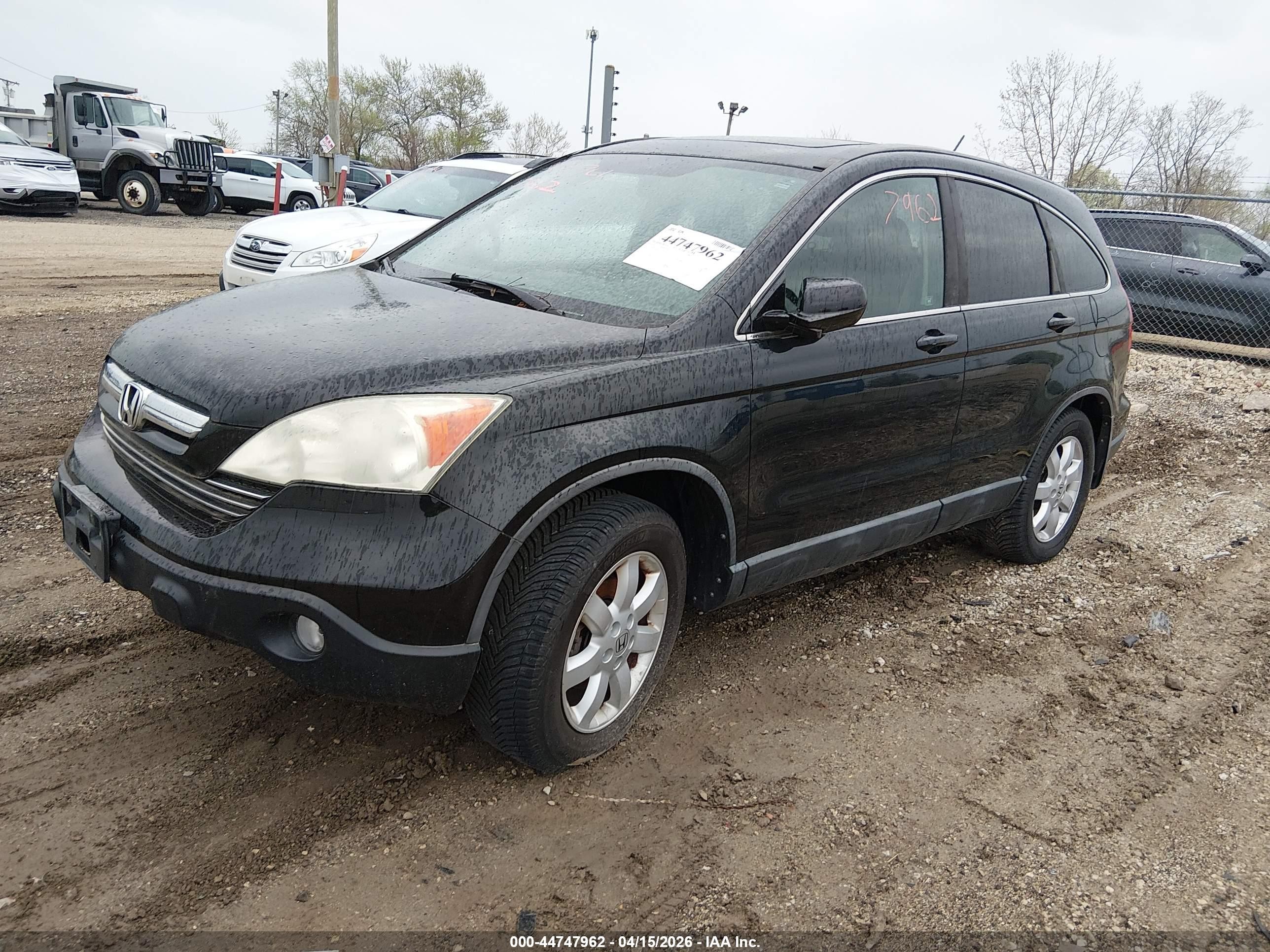 2009 Honda Cr-v Ex-l Black vin: 5J6RE48749L059043