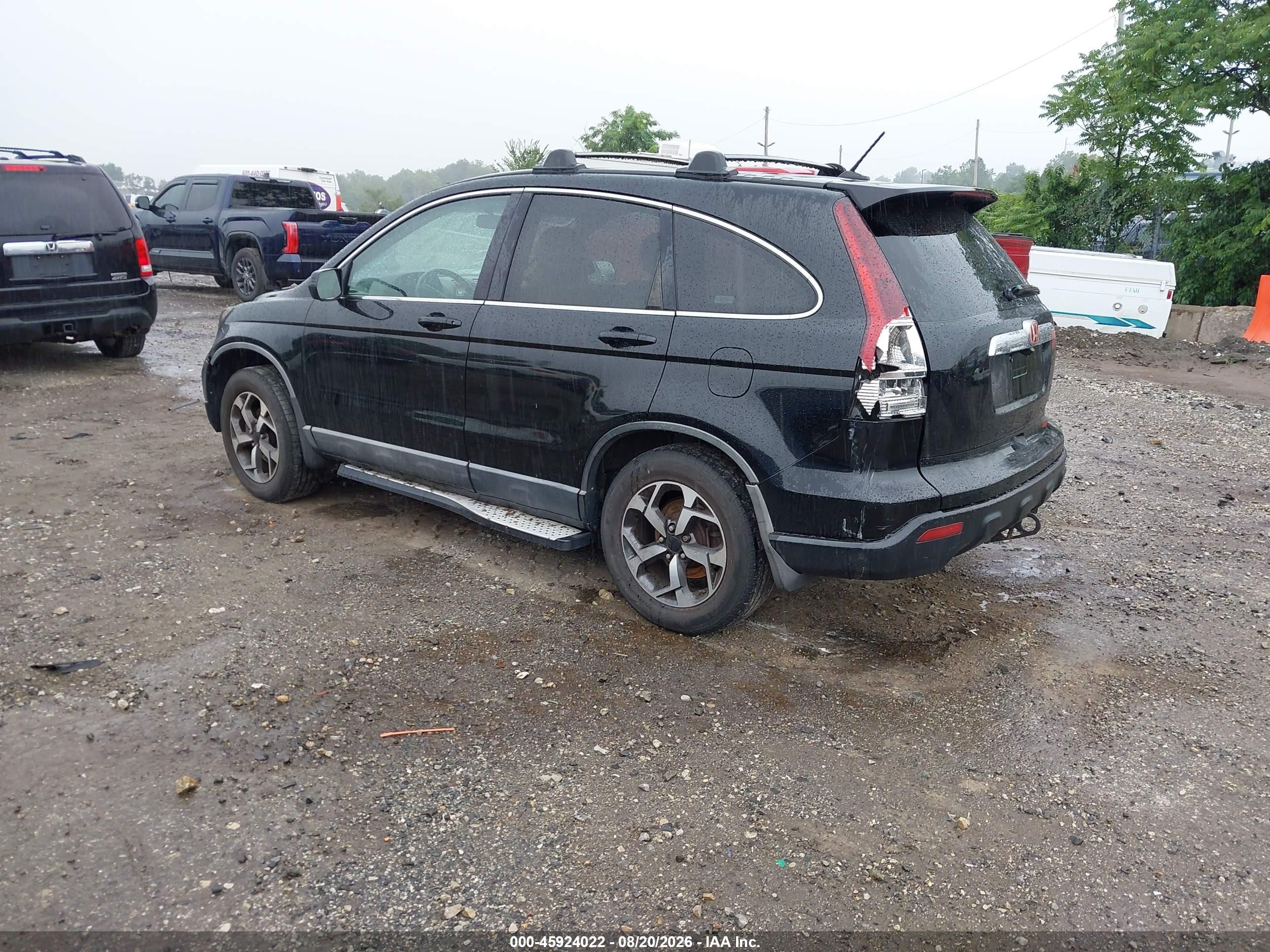 2009 Honda Cr-v Ex-l Black vin: 5J6RE48749L062332