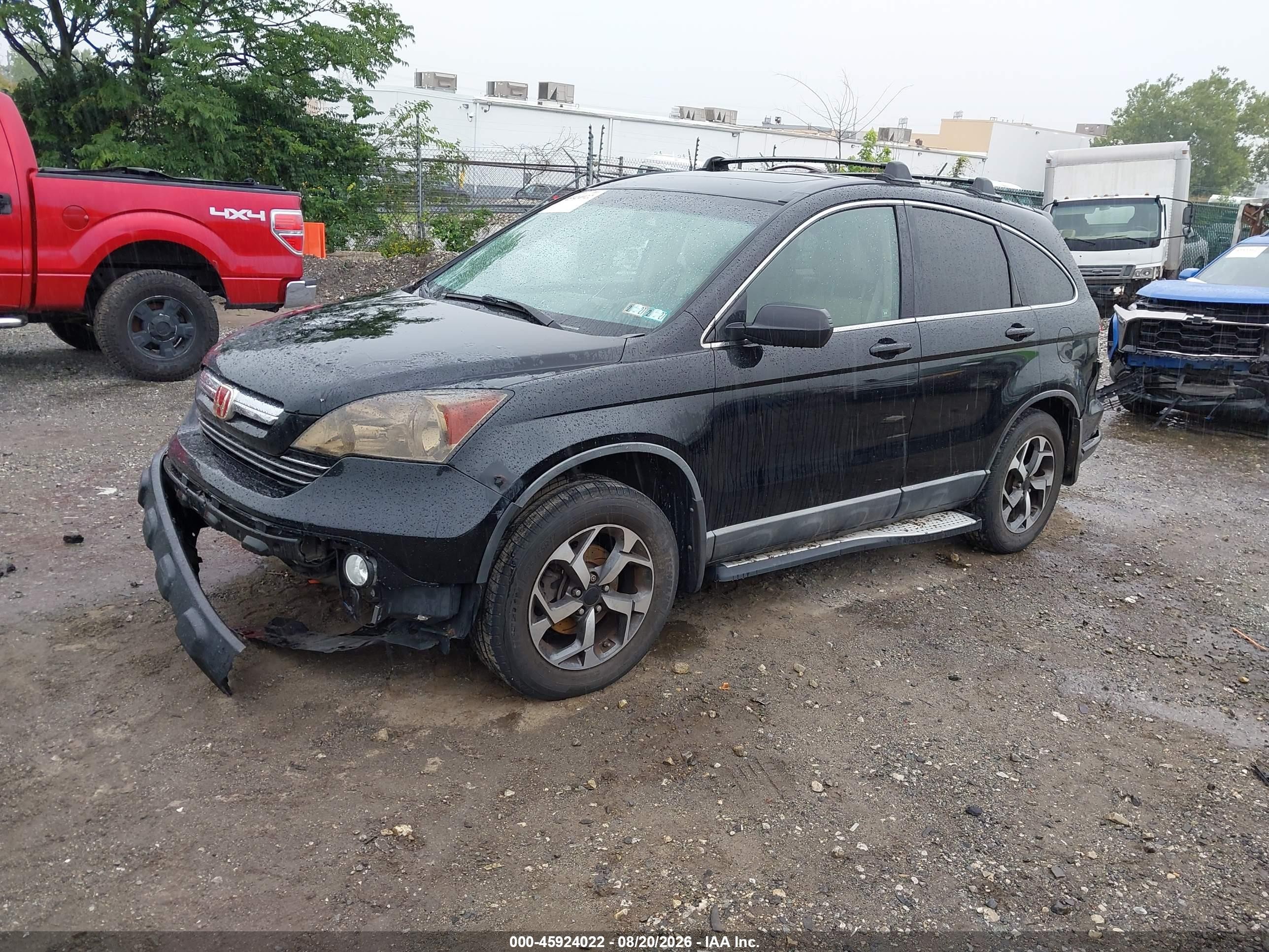 2009 Honda Cr-v Ex-l Black vin: 5J6RE48749L062332