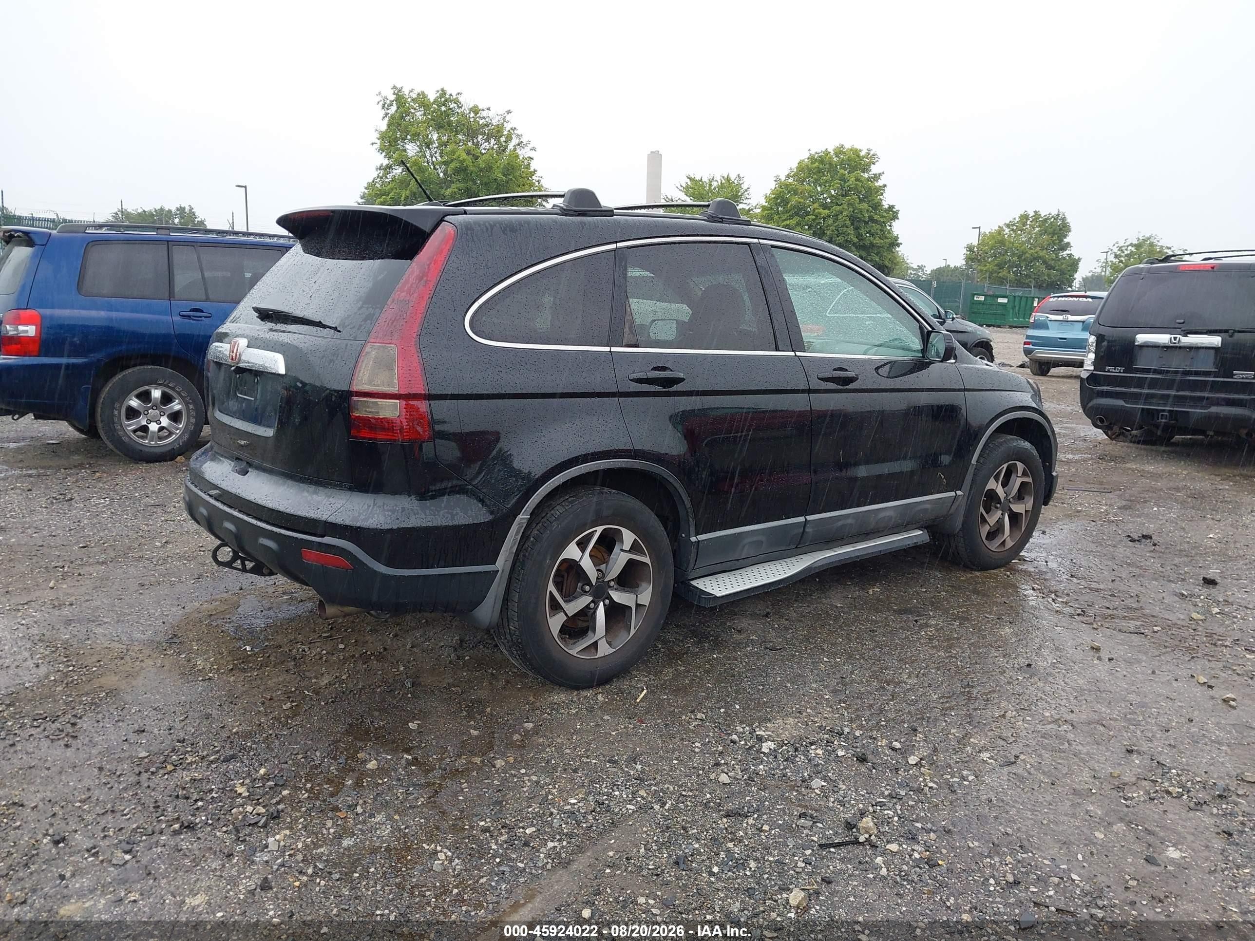 2009 Honda Cr-v Ex-l Black vin: 5J6RE48749L062332
