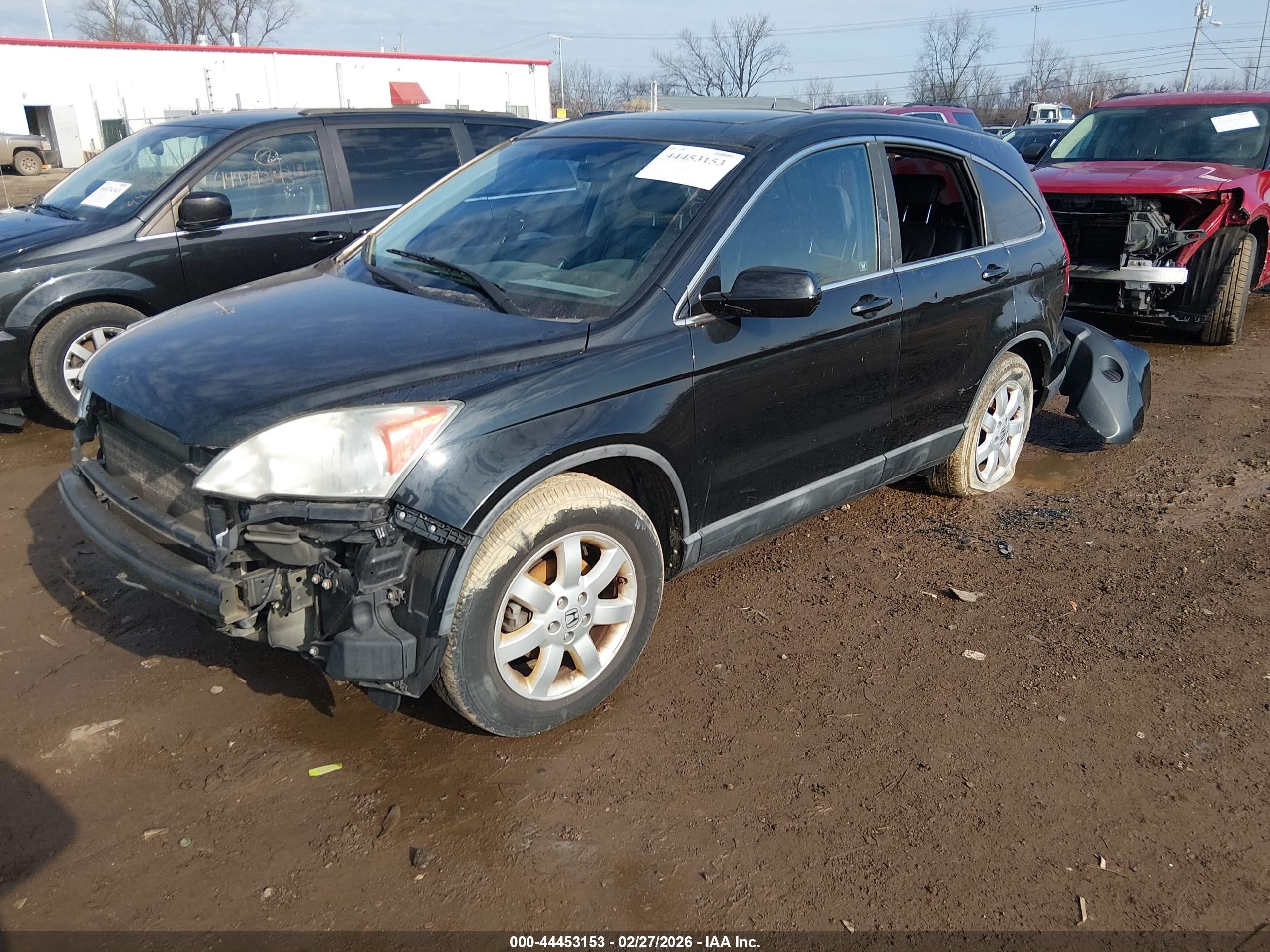 2009 Honda Cr-v Ex-l Black vin: 5J6RE48749L066560