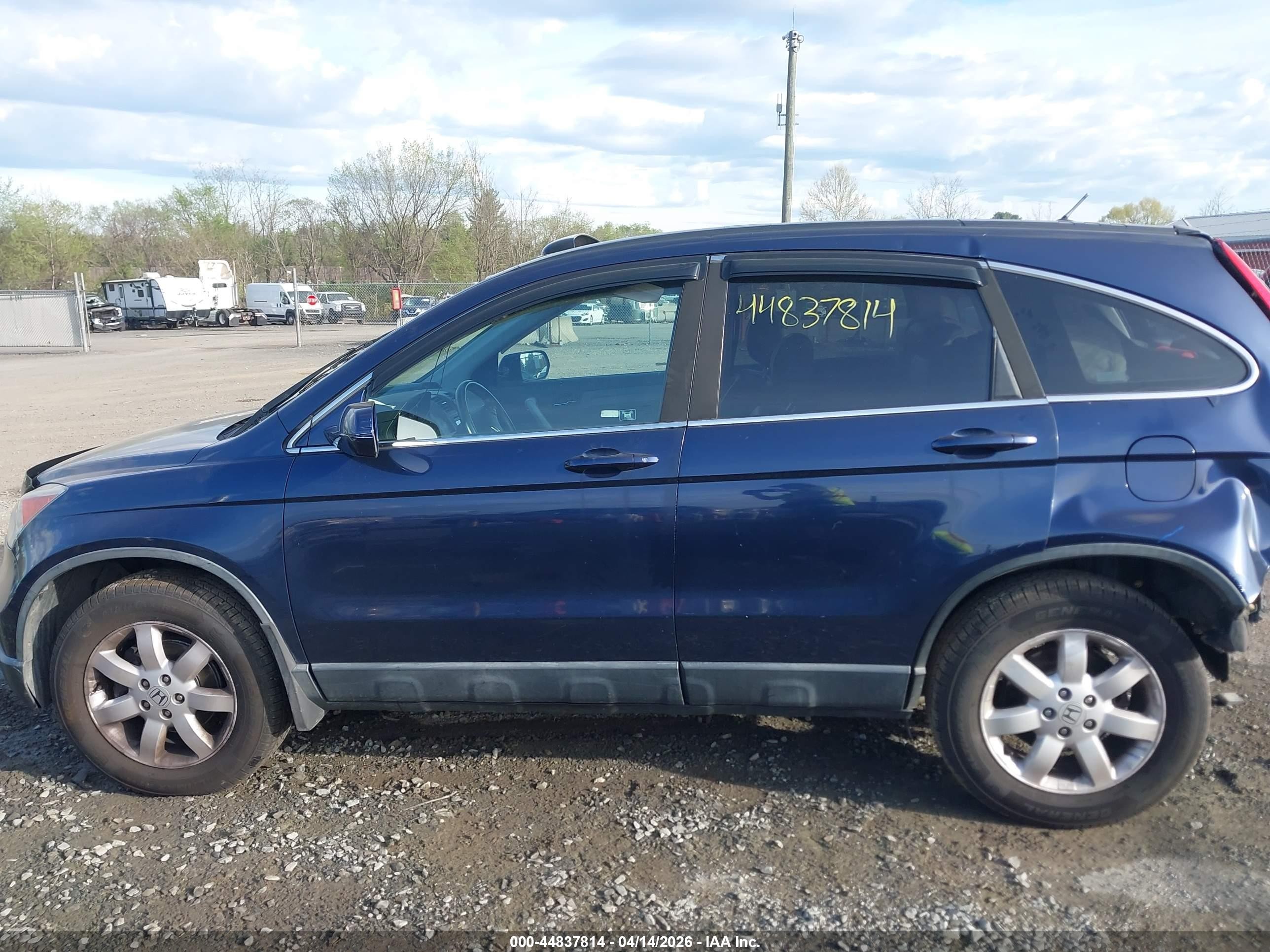 2007 Honda Cr-v Ex-l Blue vin: 5J6RE48757L008485