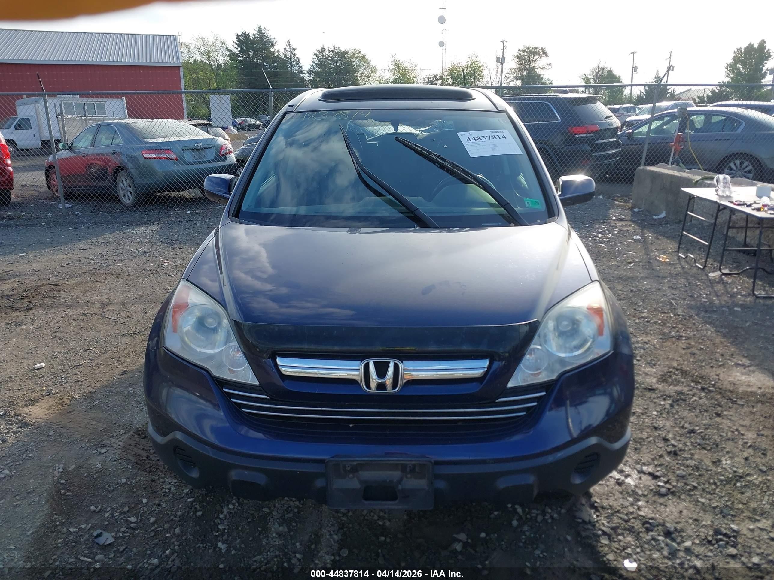 2007 Honda Cr-v Ex-l Blue vin: 5J6RE48757L008485