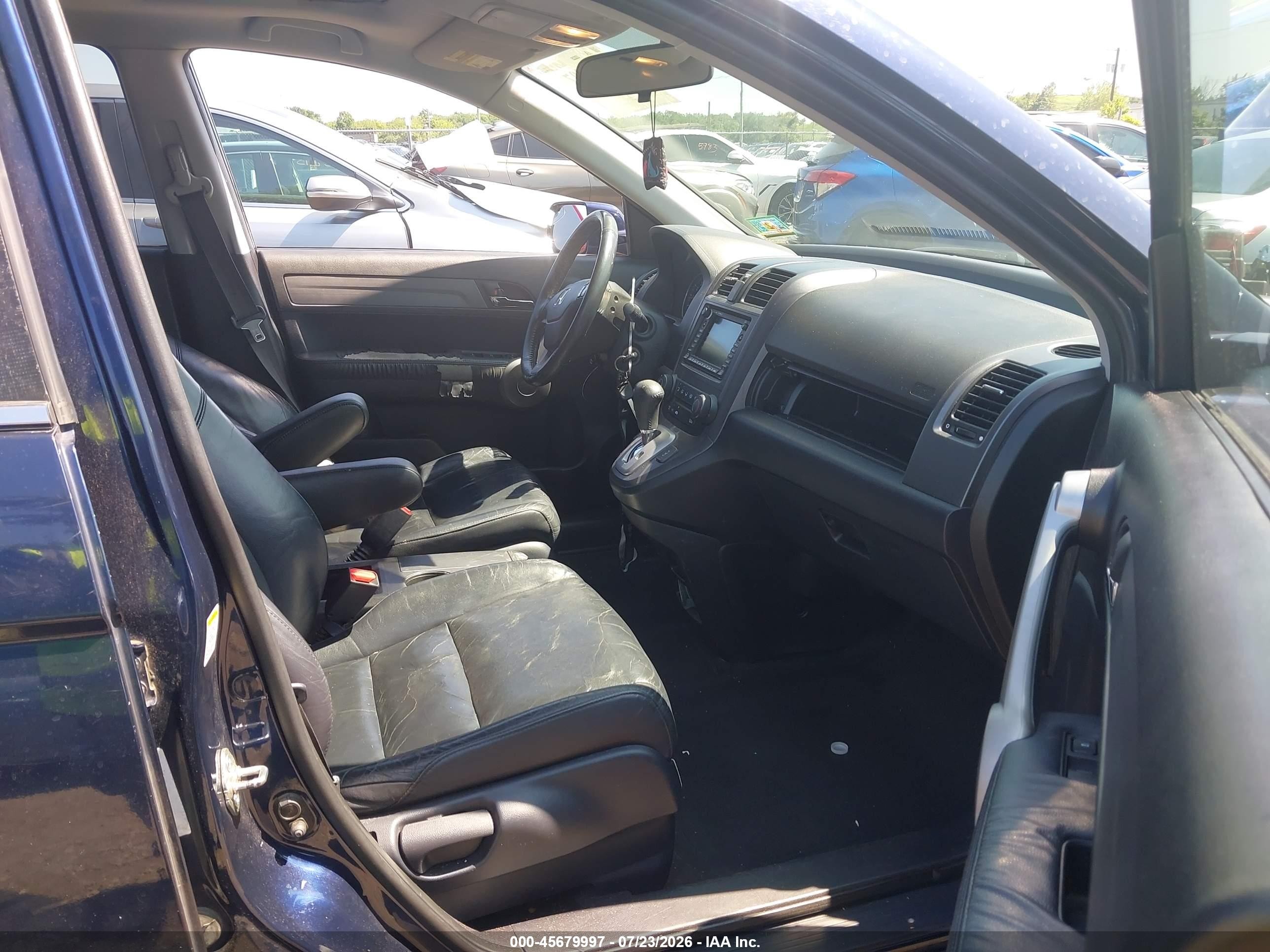 2007 Honda Cr-v Ex-l Blue vin: 5J6RE48757L012679