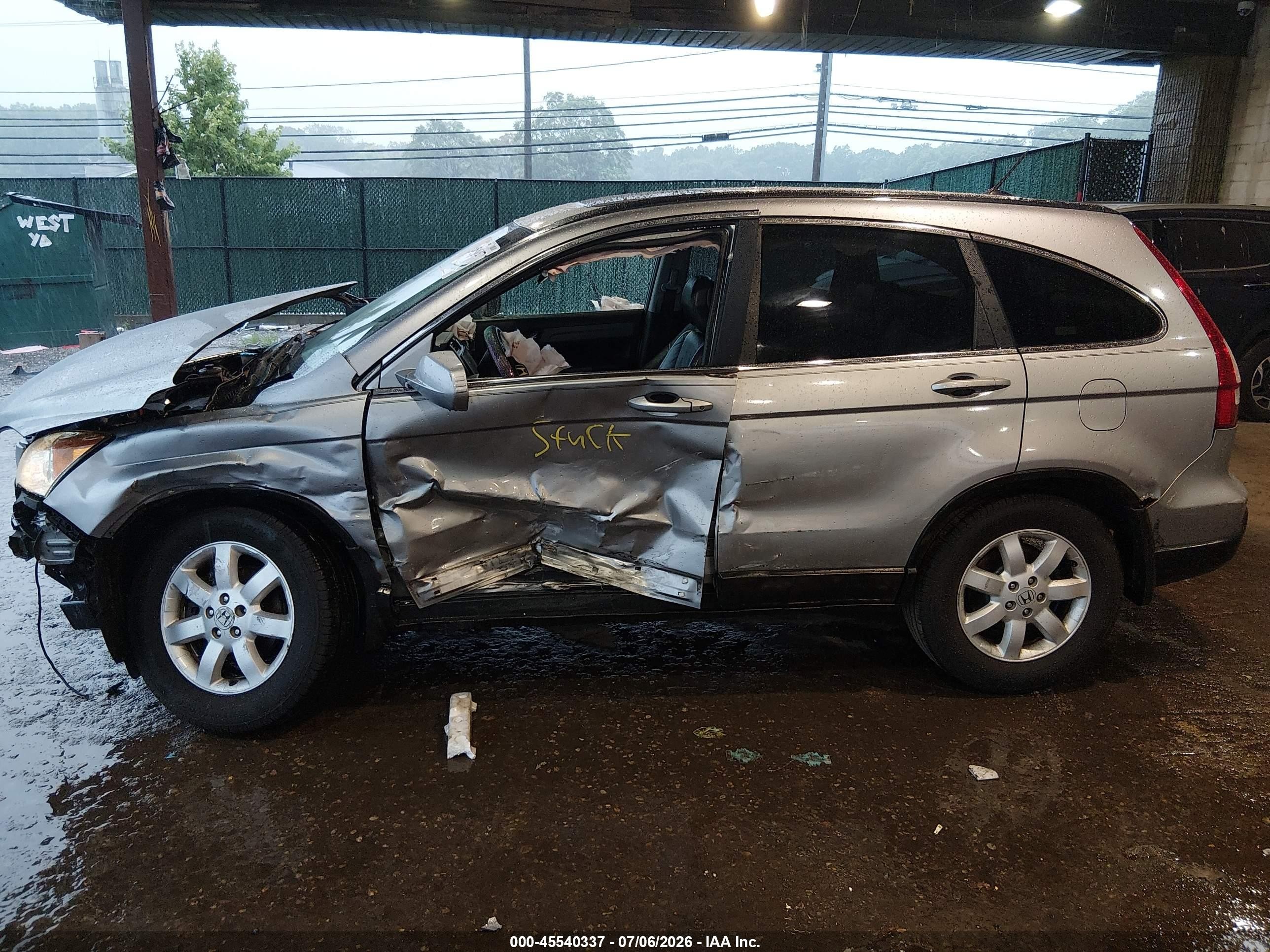 2007 Honda Cr-v Ex-l Серебряный vin: 5J6RE48757L012794