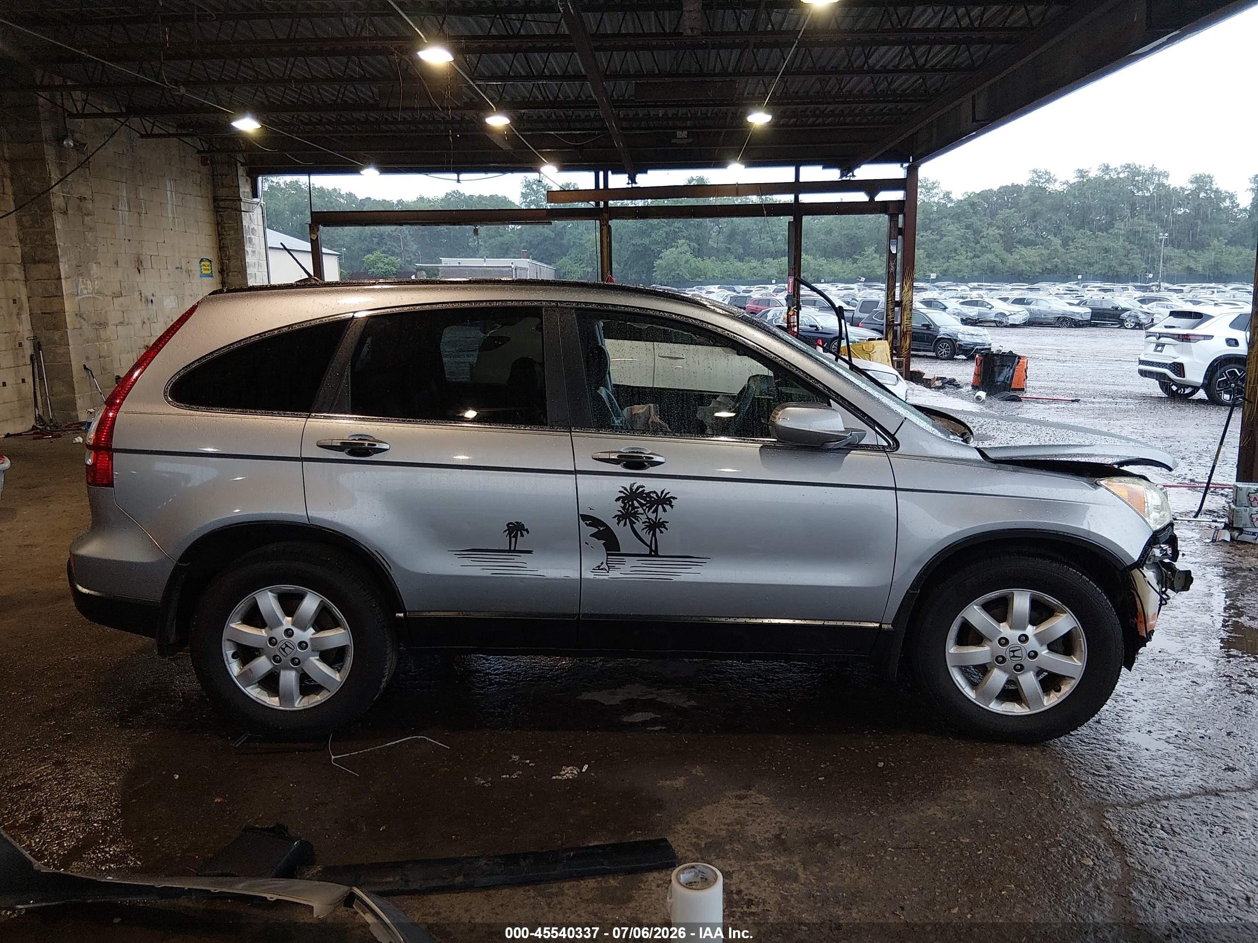 2007 Honda Cr-v Ex-l Серебряный vin: 5J6RE48757L012794