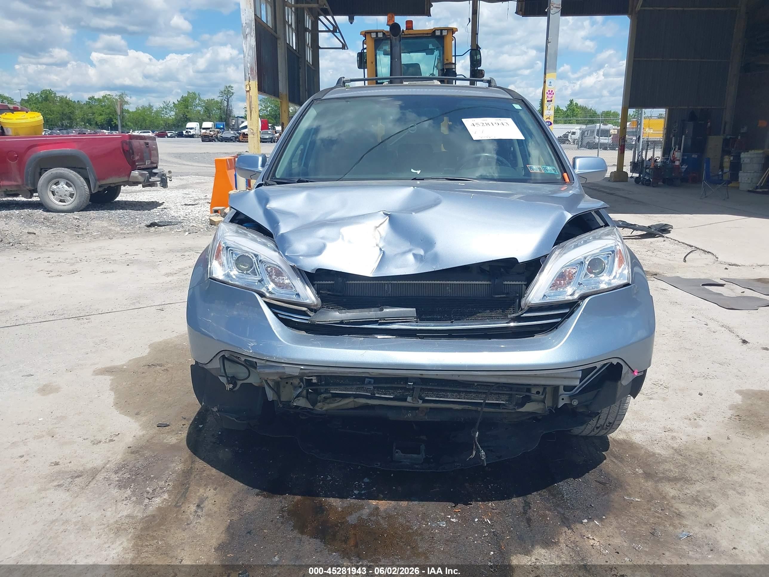 2007 Honda Cr-v Ex-l Light Blue vin: 5J6RE48757L015324