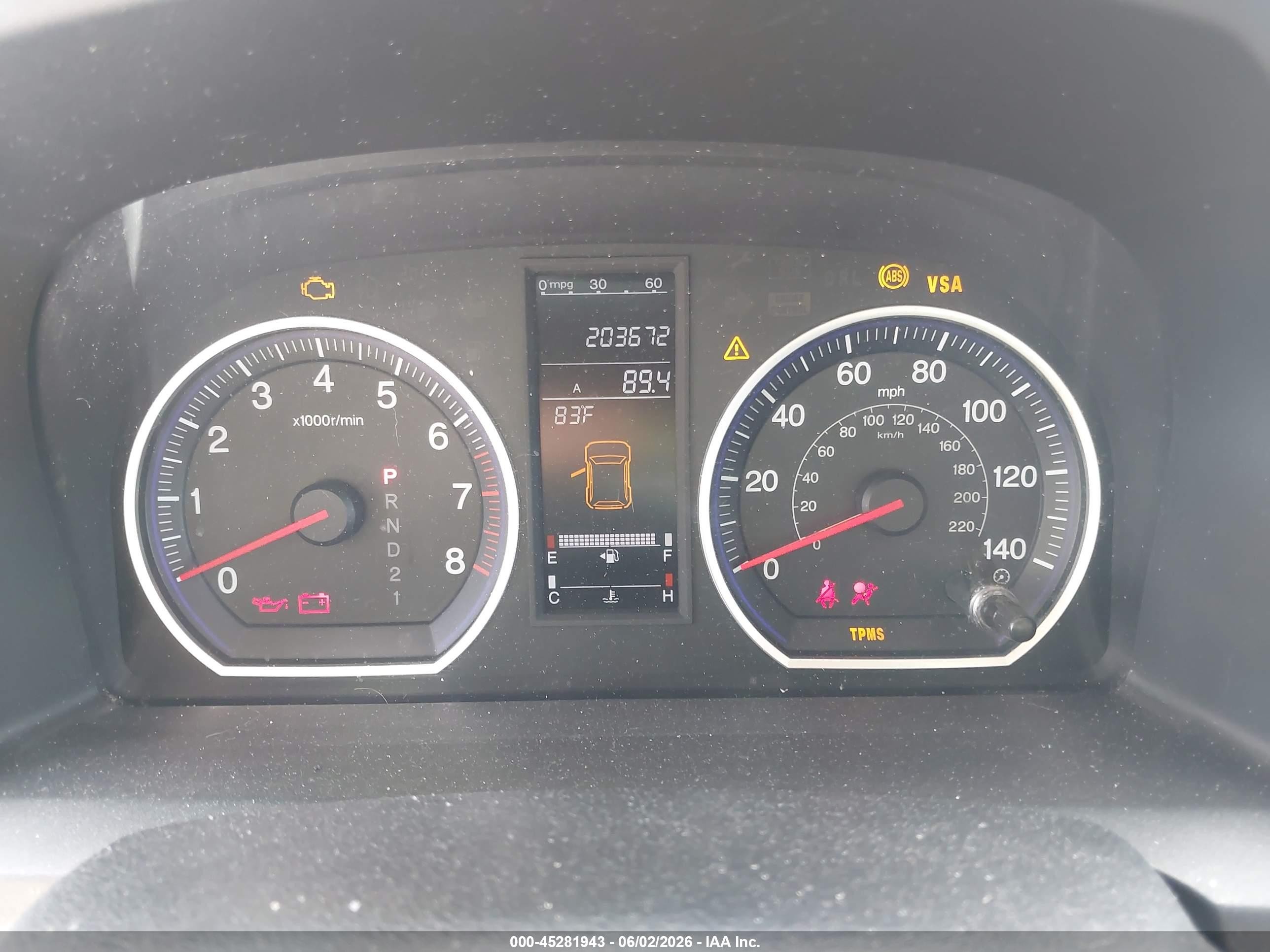 2007 Honda Cr-v Ex-l Light Blue vin: 5J6RE48757L015324