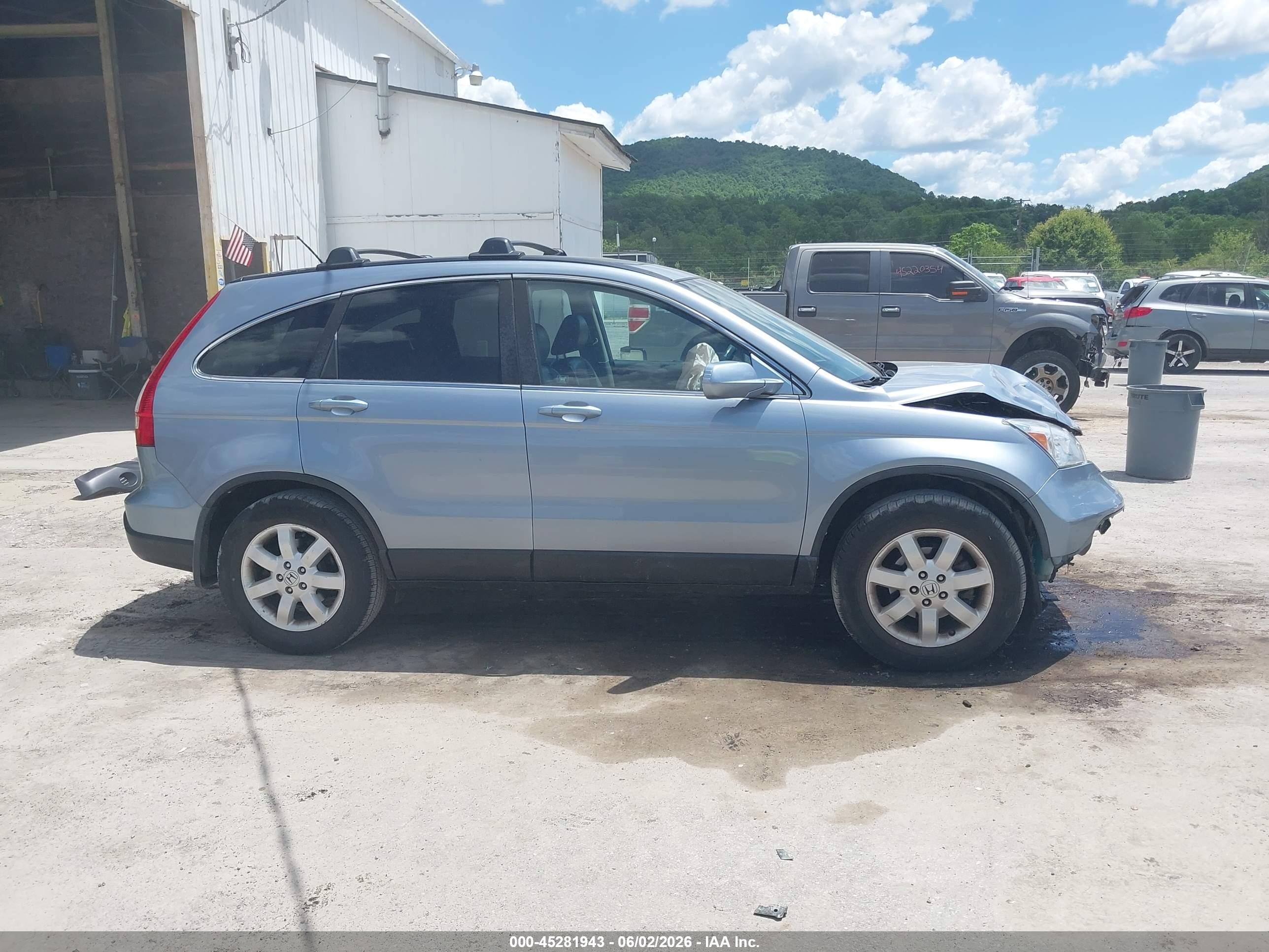 2007 Honda Cr-v Ex-l Light Blue vin: 5J6RE48757L015324