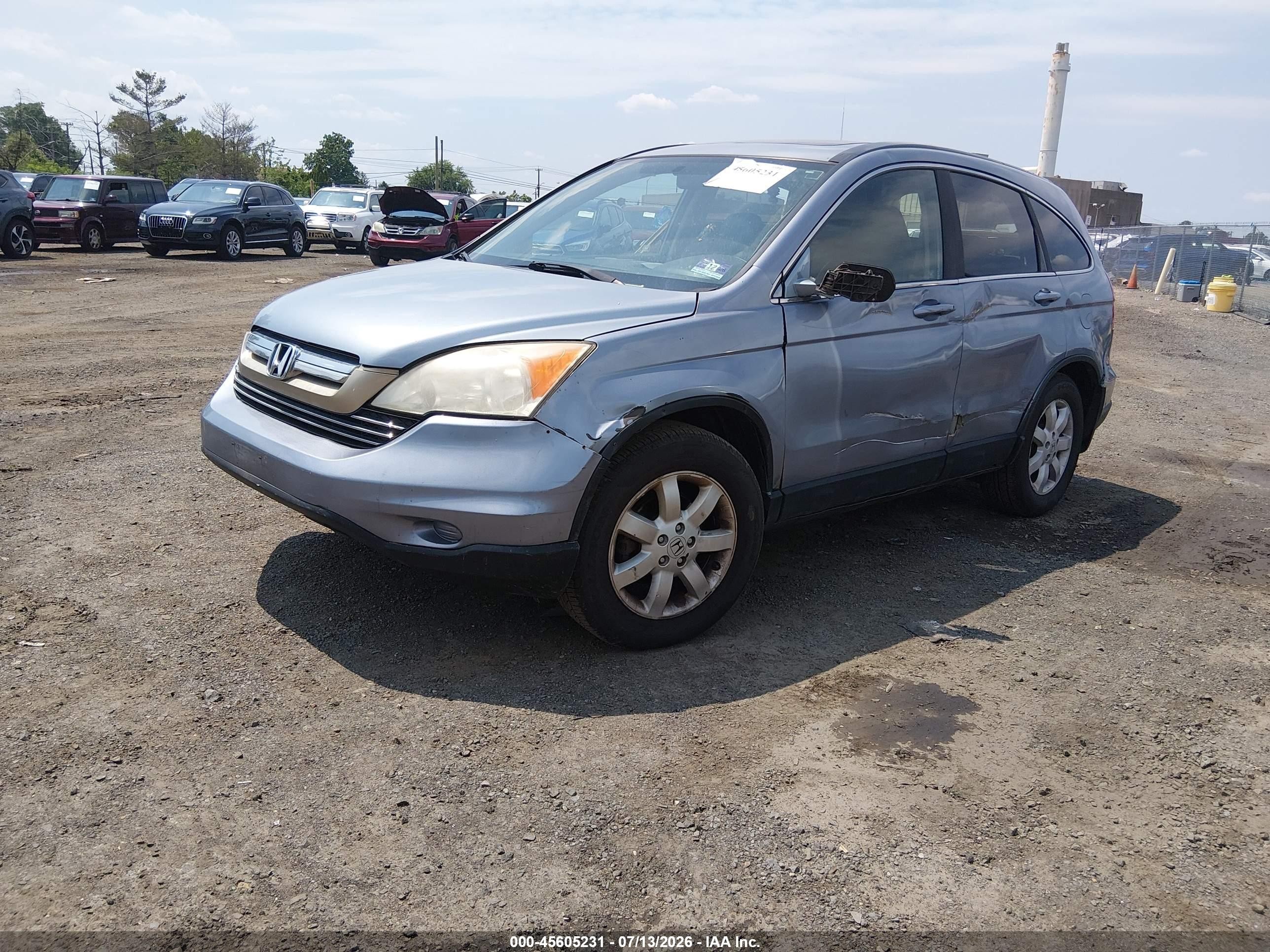 2007 Honda Cr-v Ex-l Синий vin: 5J6RE48757L019213