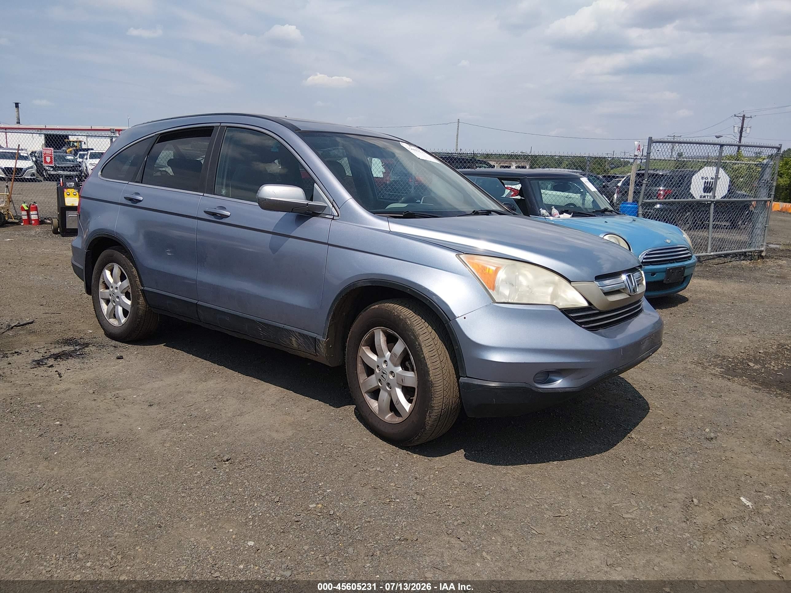 2007 Honda Cr-v Ex-l Синий vin: 5J6RE48757L019213