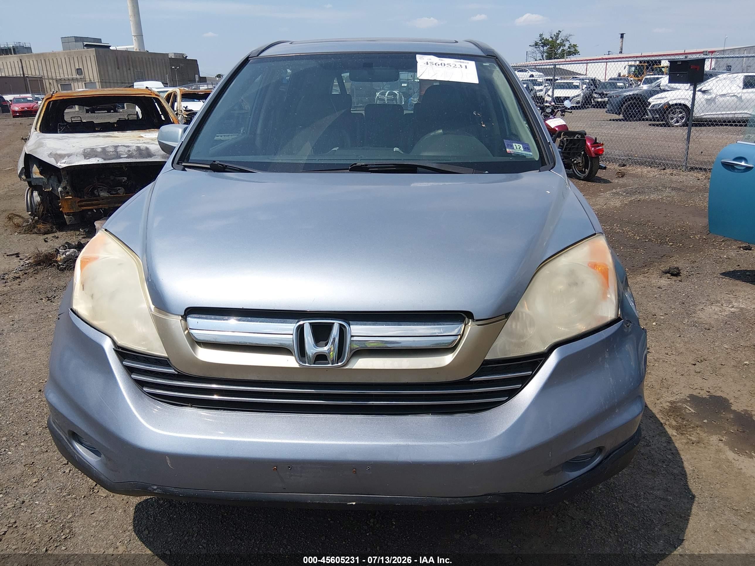 2007 Honda Cr-v Ex-l Синий vin: 5J6RE48757L019213