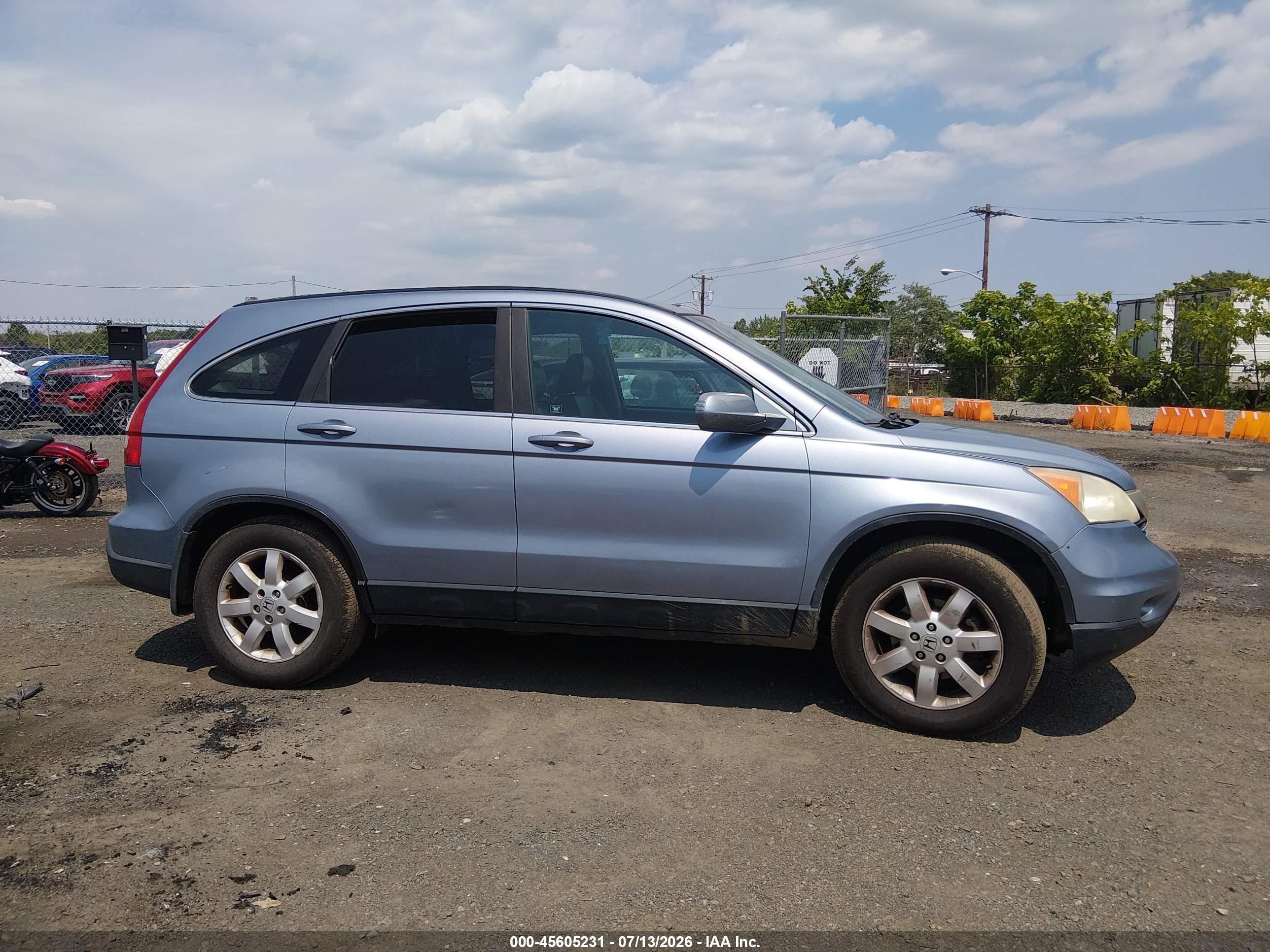 2007 Honda Cr-v Ex-l Синий vin: 5J6RE48757L019213