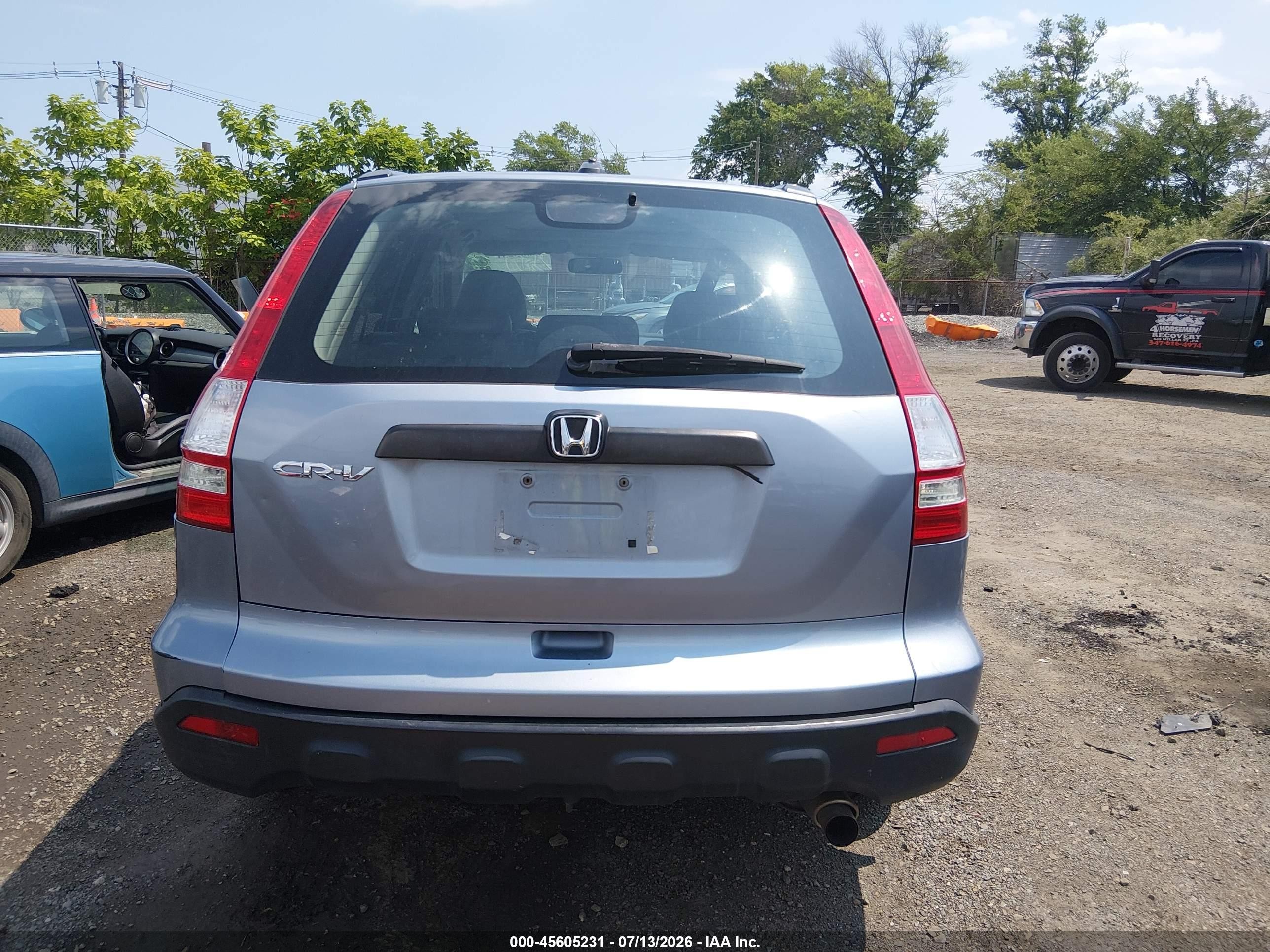 2007 Honda Cr-v Ex-l Синий vin: 5J6RE48757L019213
