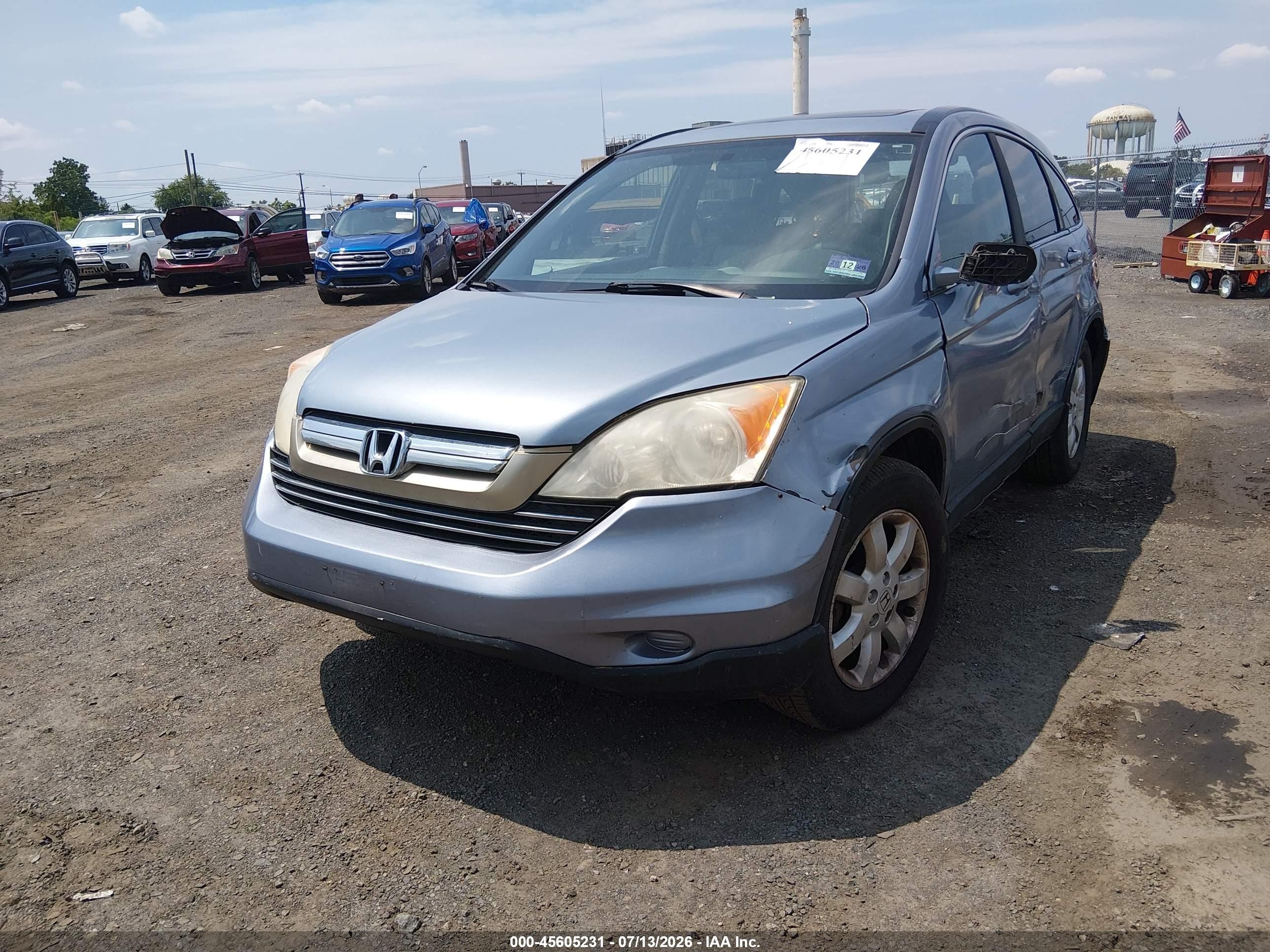 2007 Honda Cr-v Ex-l Синий vin: 5J6RE48757L019213