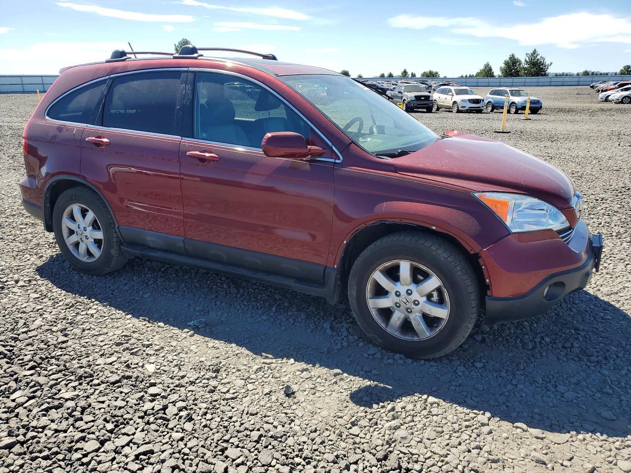 2008 Honda Cr-v Exl Red vin: 5J6RE48758L016197