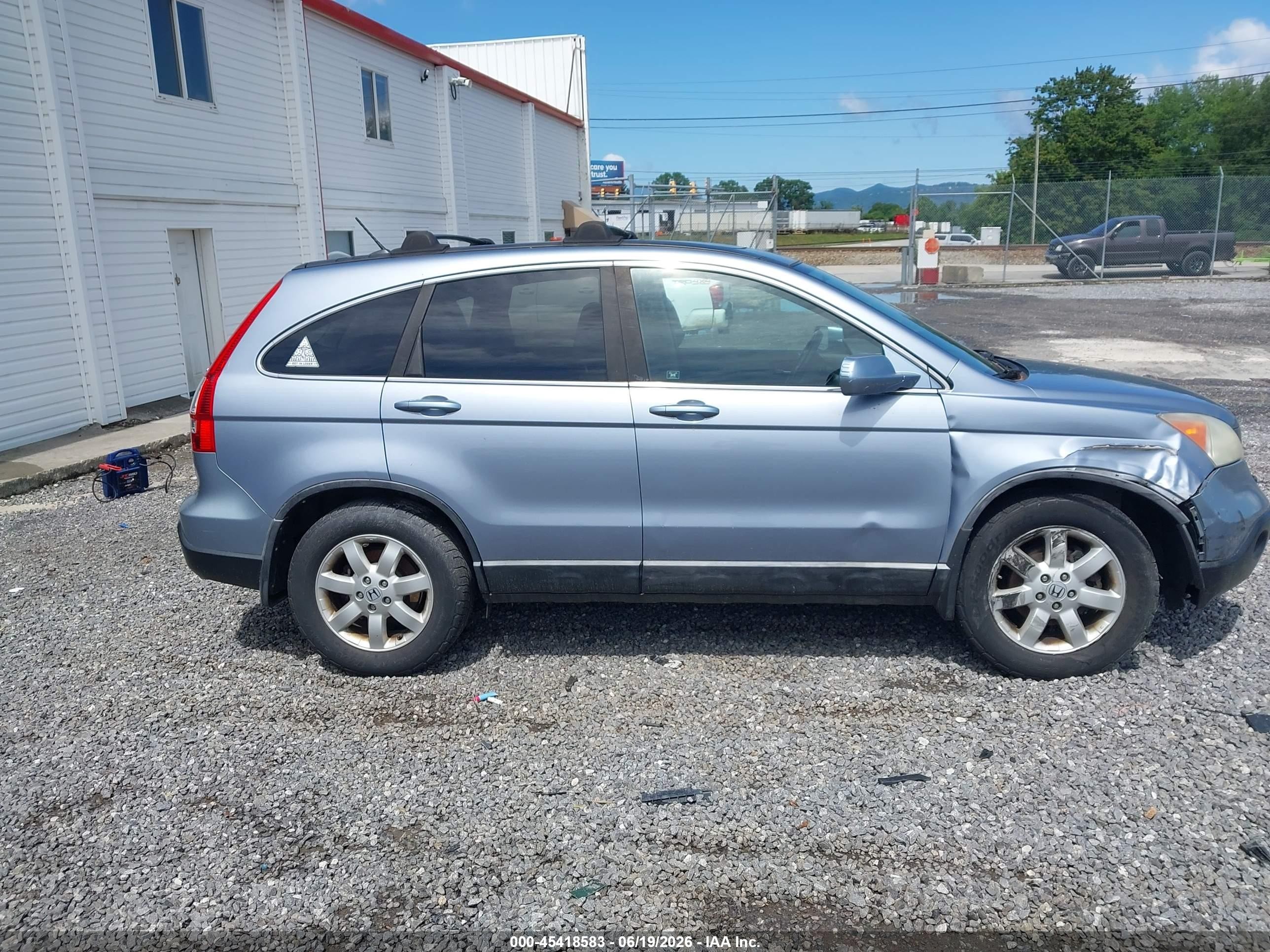 2008 Honda Cr-v Ex-l Blue vin: 5J6RE48758L023845