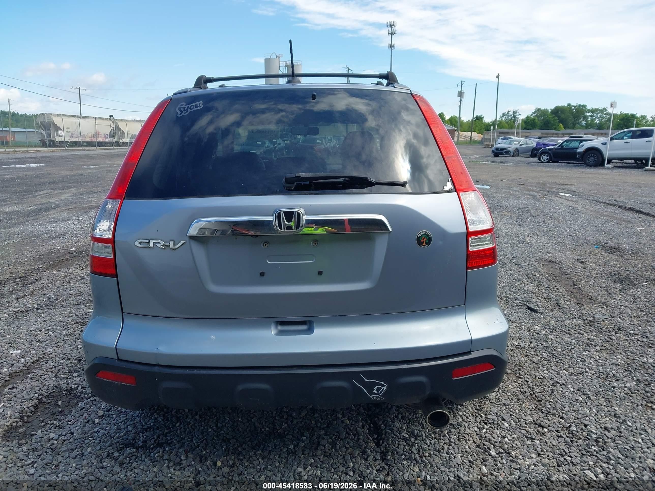 2008 Honda Cr-v Ex-l Blue vin: 5J6RE48758L023845
