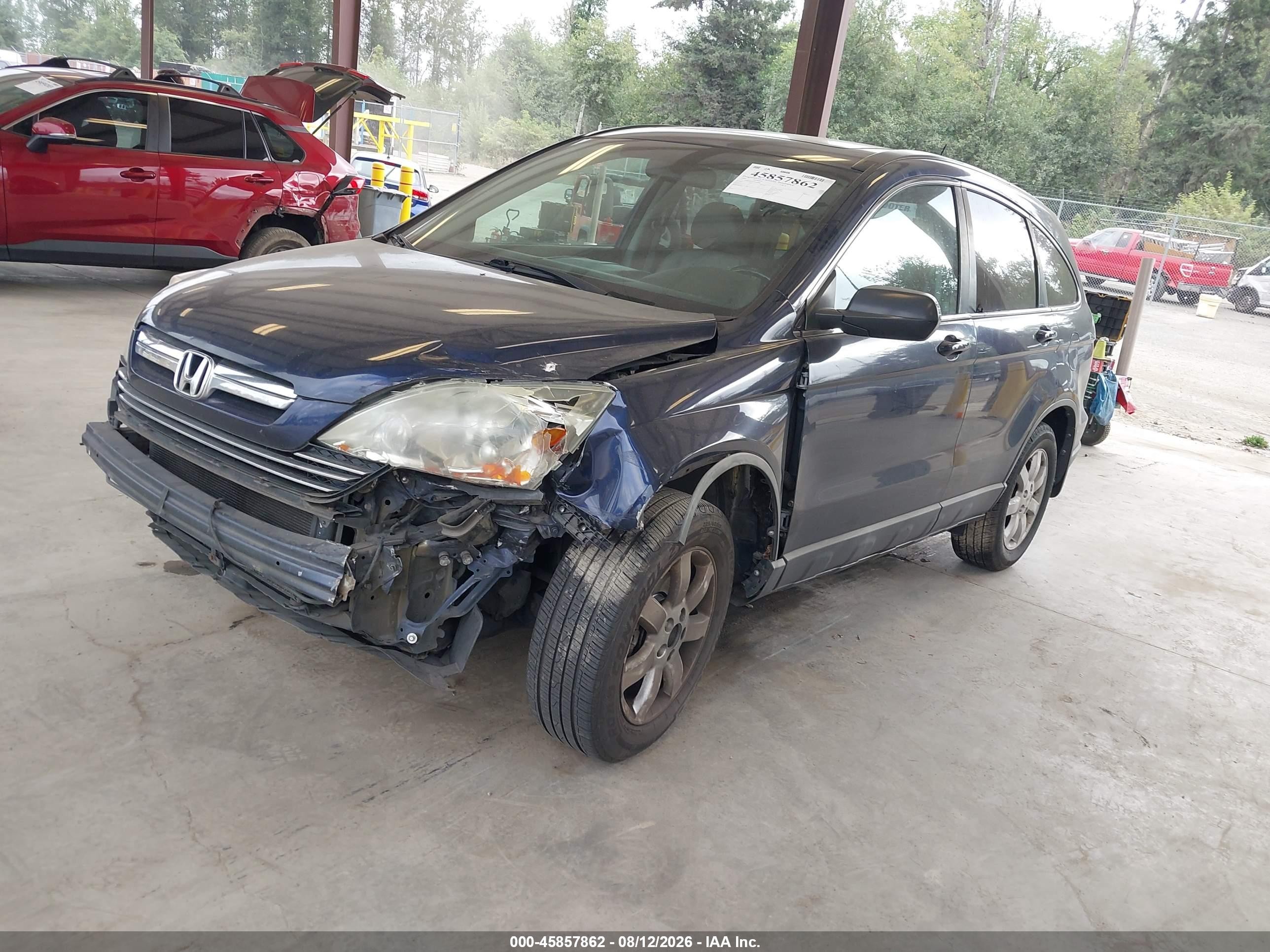 2009 Honda Cr-v Ex-l Blue vin: 5J6RE48759L018808