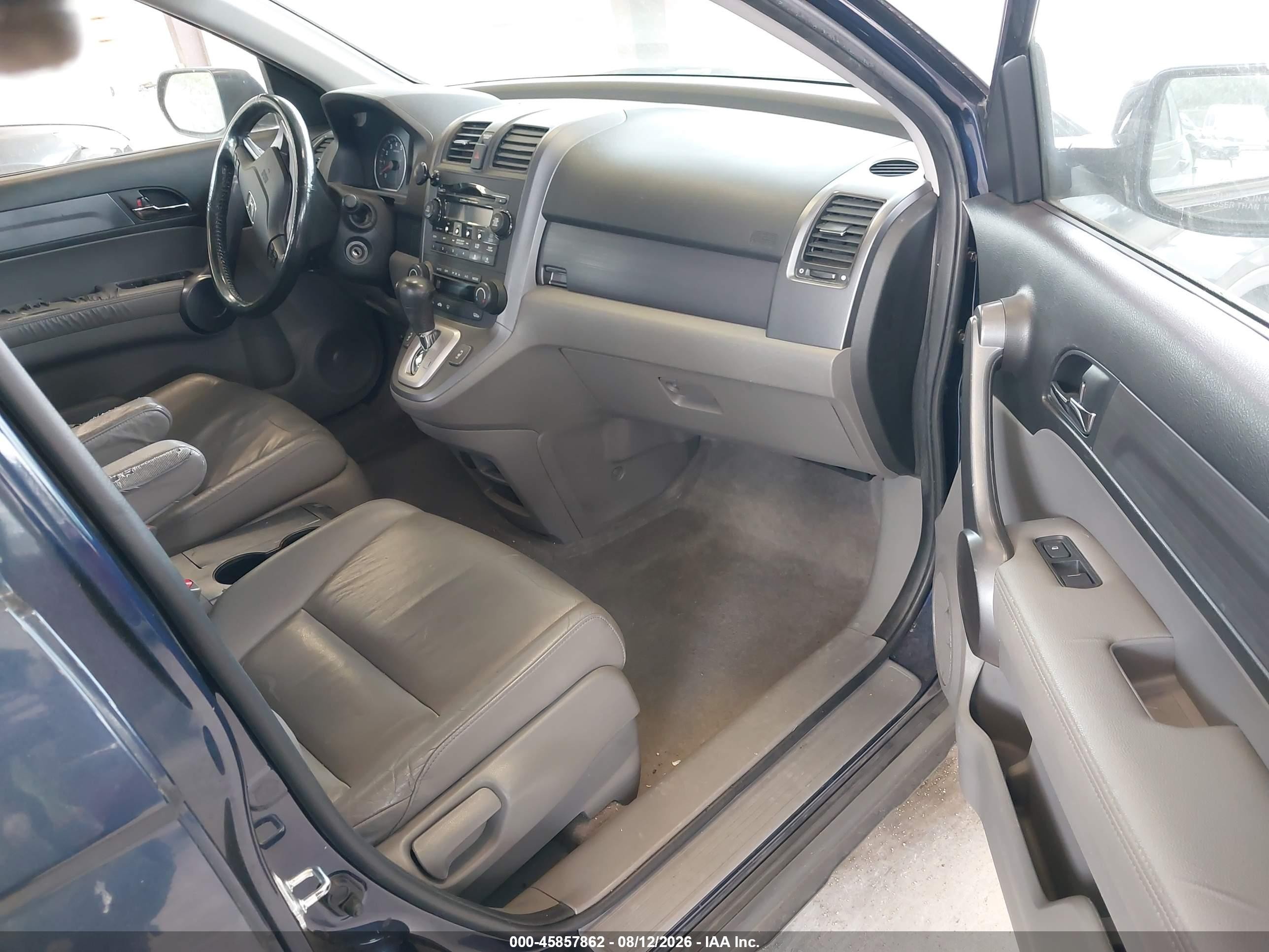 2009 Honda Cr-v Ex-l Blue vin: 5J6RE48759L018808