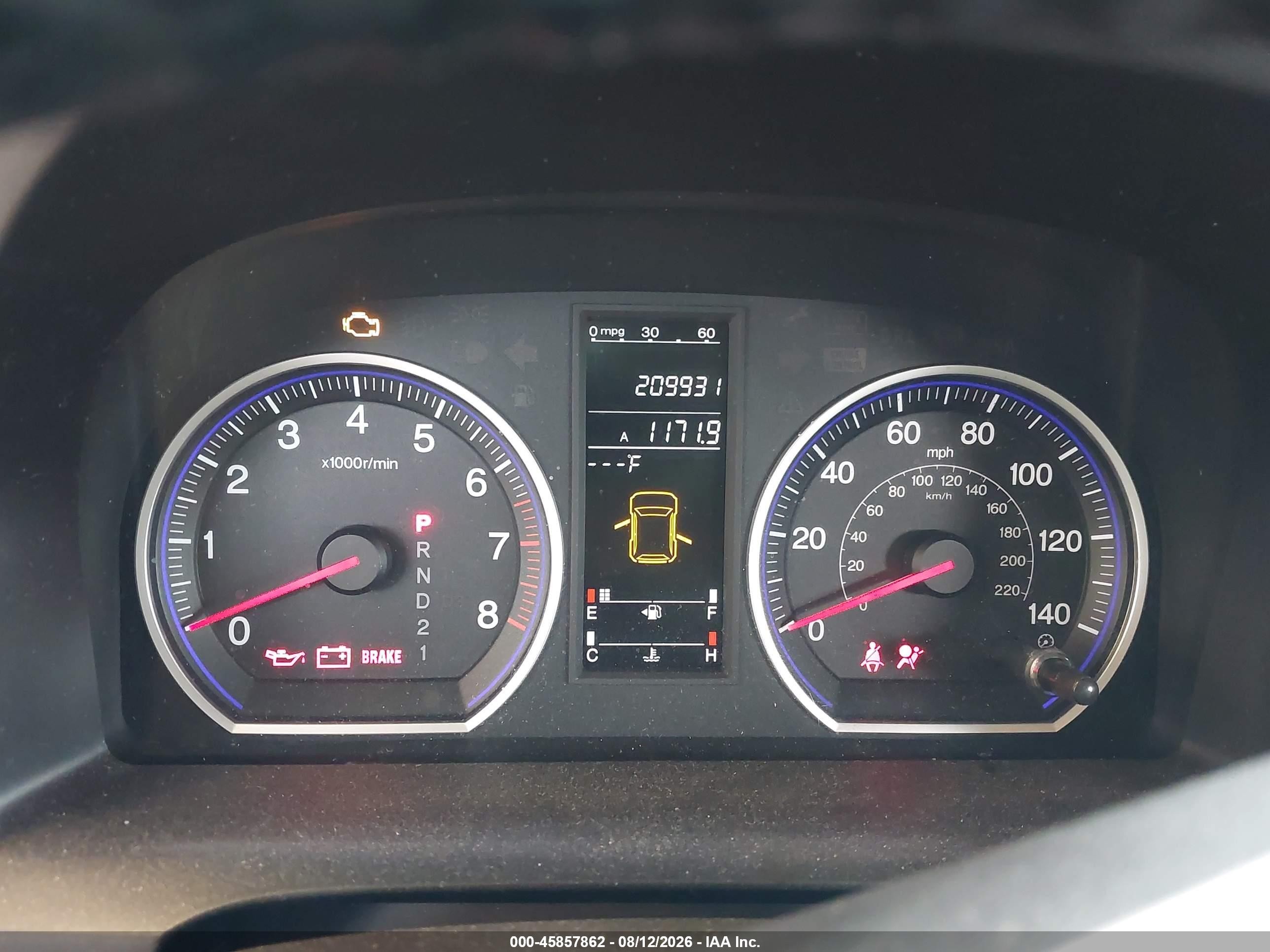 2009 Honda Cr-v Ex-l Blue vin: 5J6RE48759L018808