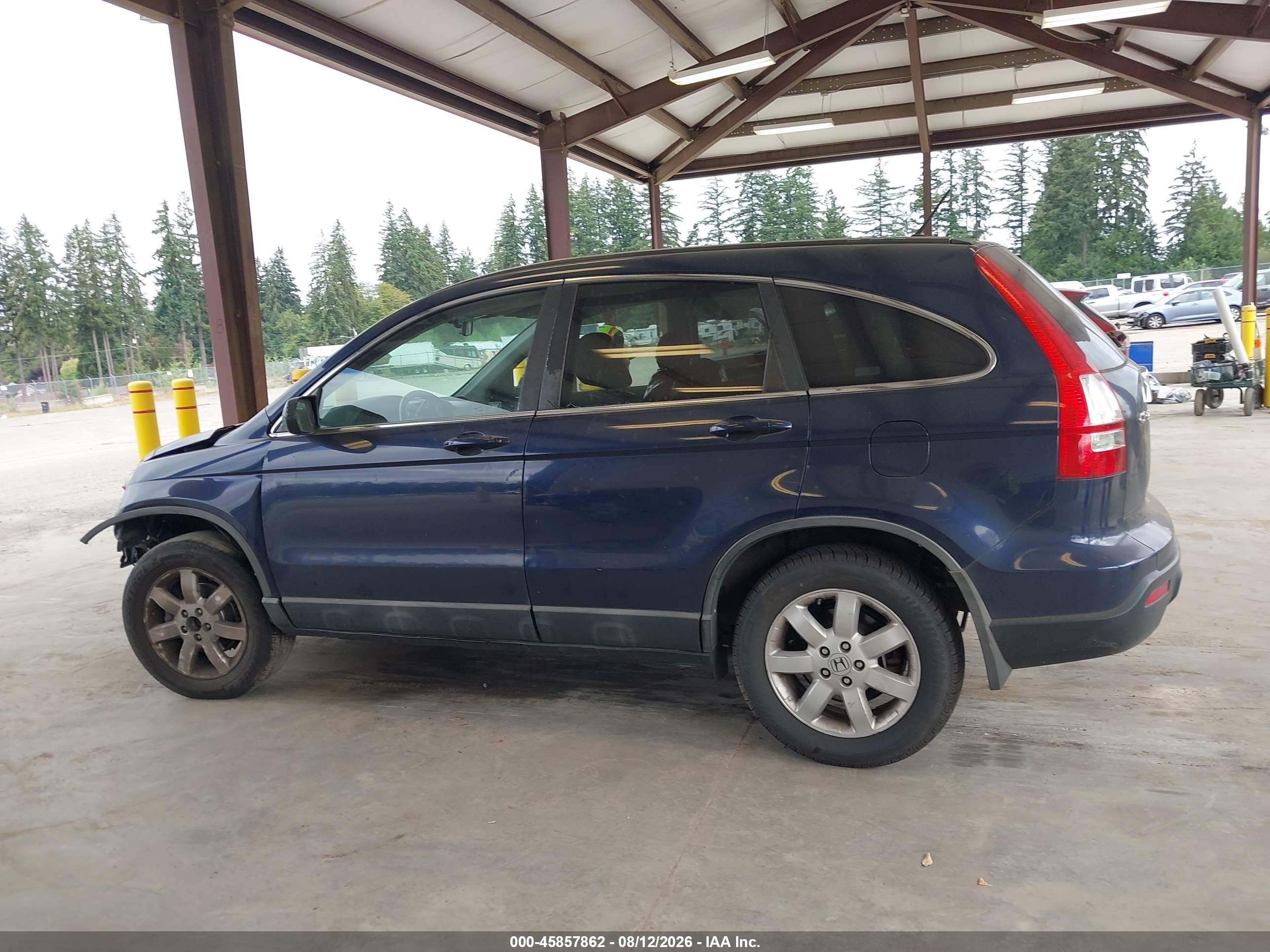 2009 Honda Cr-v Ex-l Blue vin: 5J6RE48759L018808