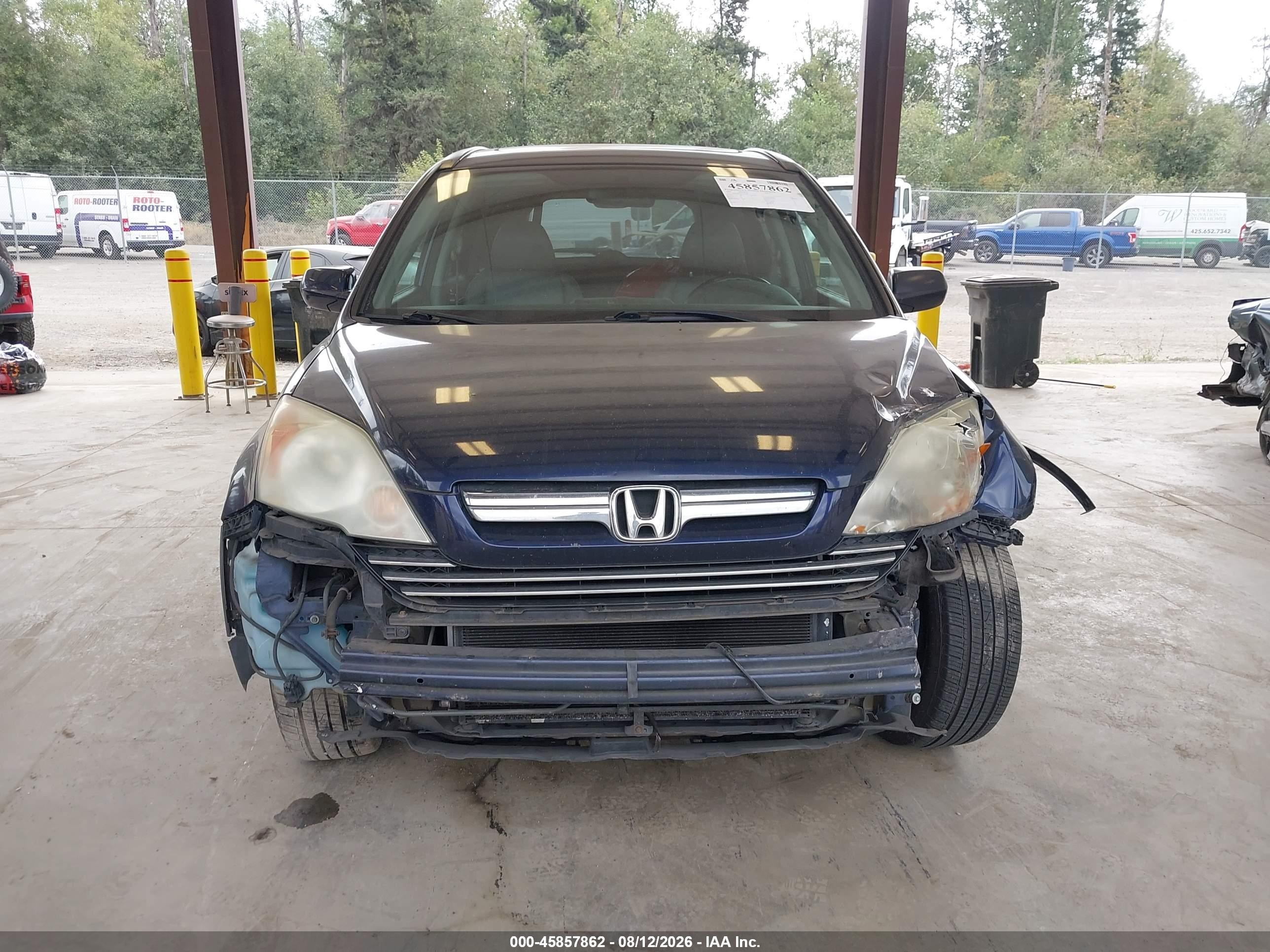 2009 Honda Cr-v Ex-l Blue vin: 5J6RE48759L018808
