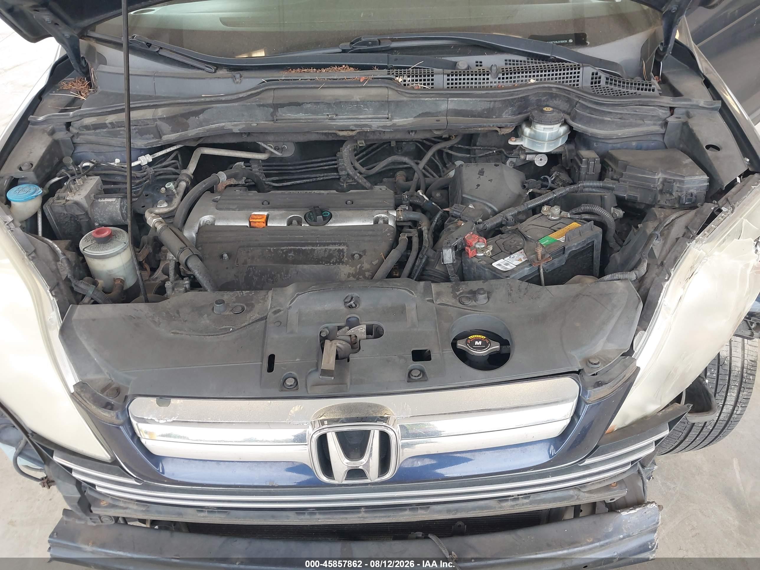2009 Honda Cr-v Ex-l Blue vin: 5J6RE48759L018808