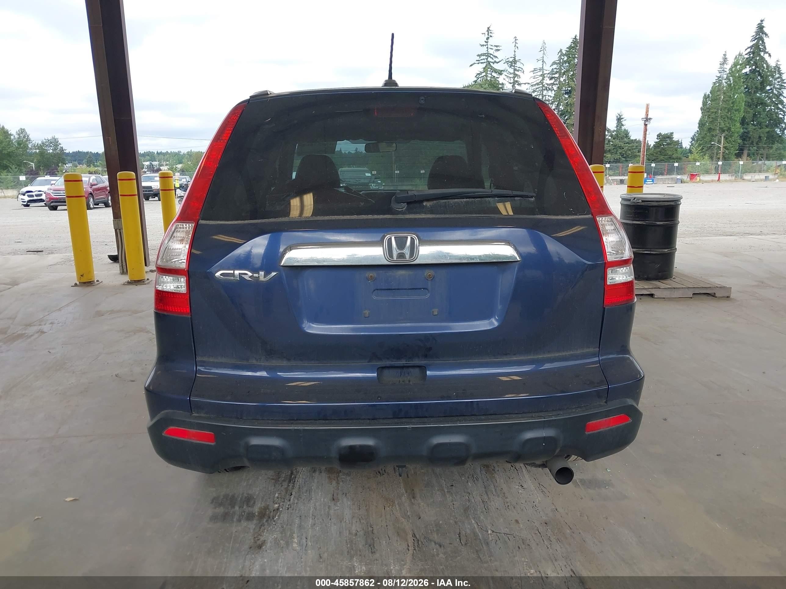 2009 Honda Cr-v Ex-l Blue vin: 5J6RE48759L018808